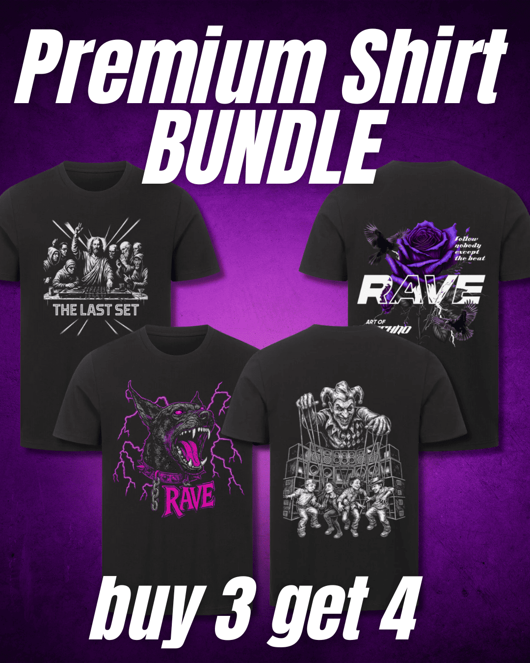 Buy 3 get 4 Shirts
