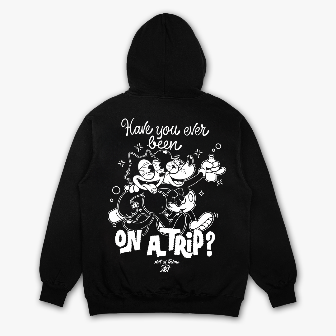 Mouse Trip Oversized Backpatch Hoodie