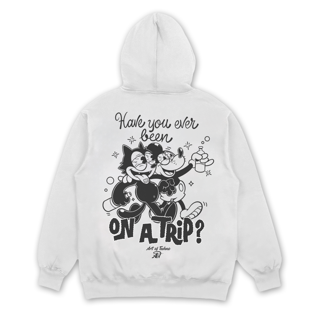 Mouse Trip Oversized Backpatch Hoodie