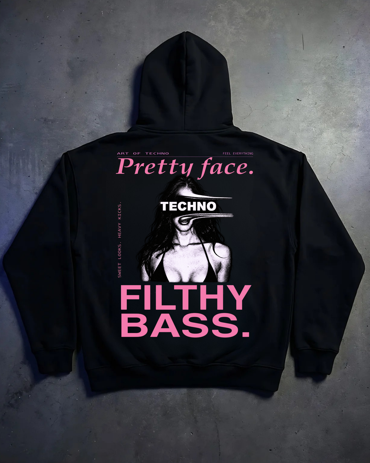 Filthy Bass Techno - Oversized Hoodie