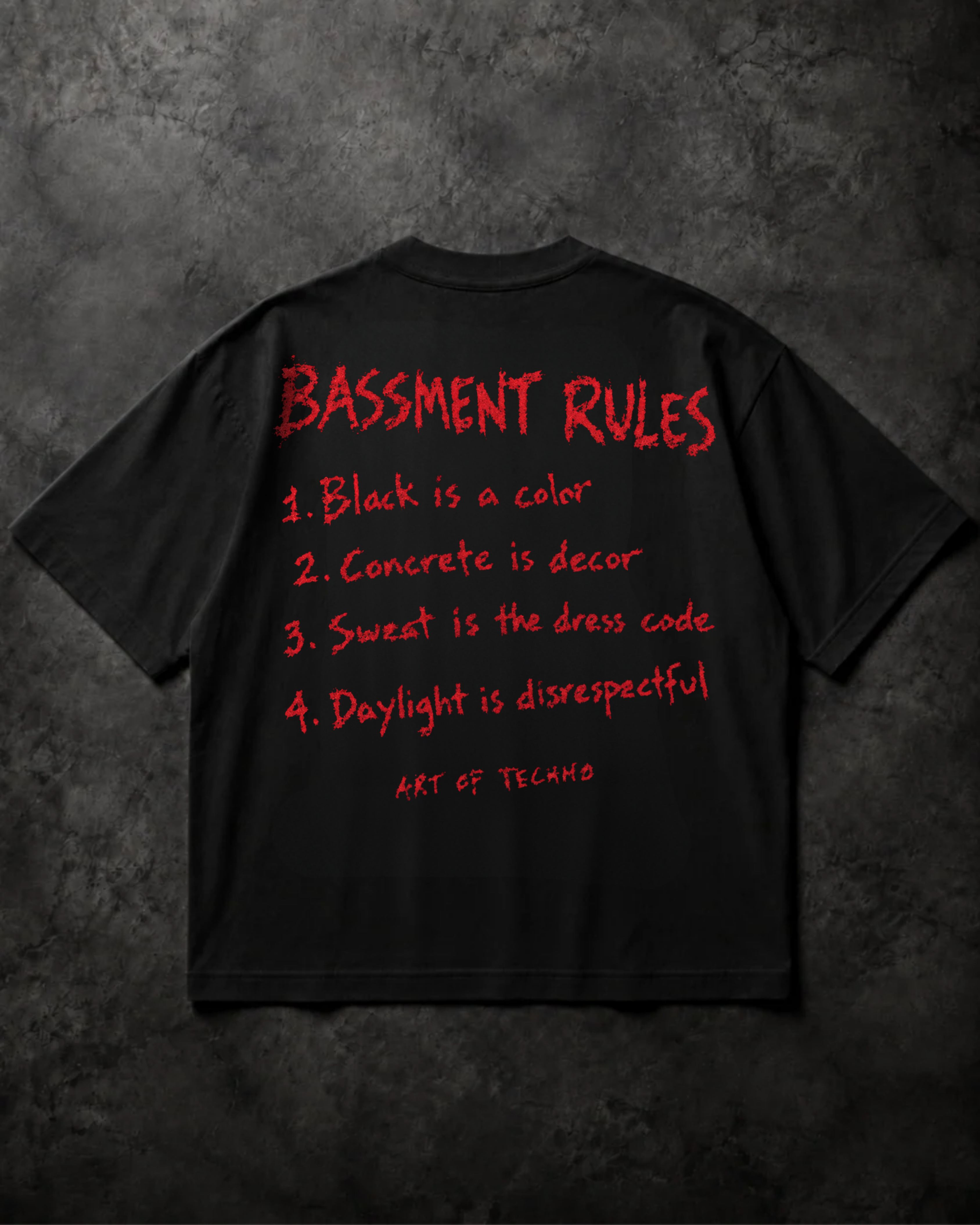 BASSMENT RULES - OVERSIZED SHIRT