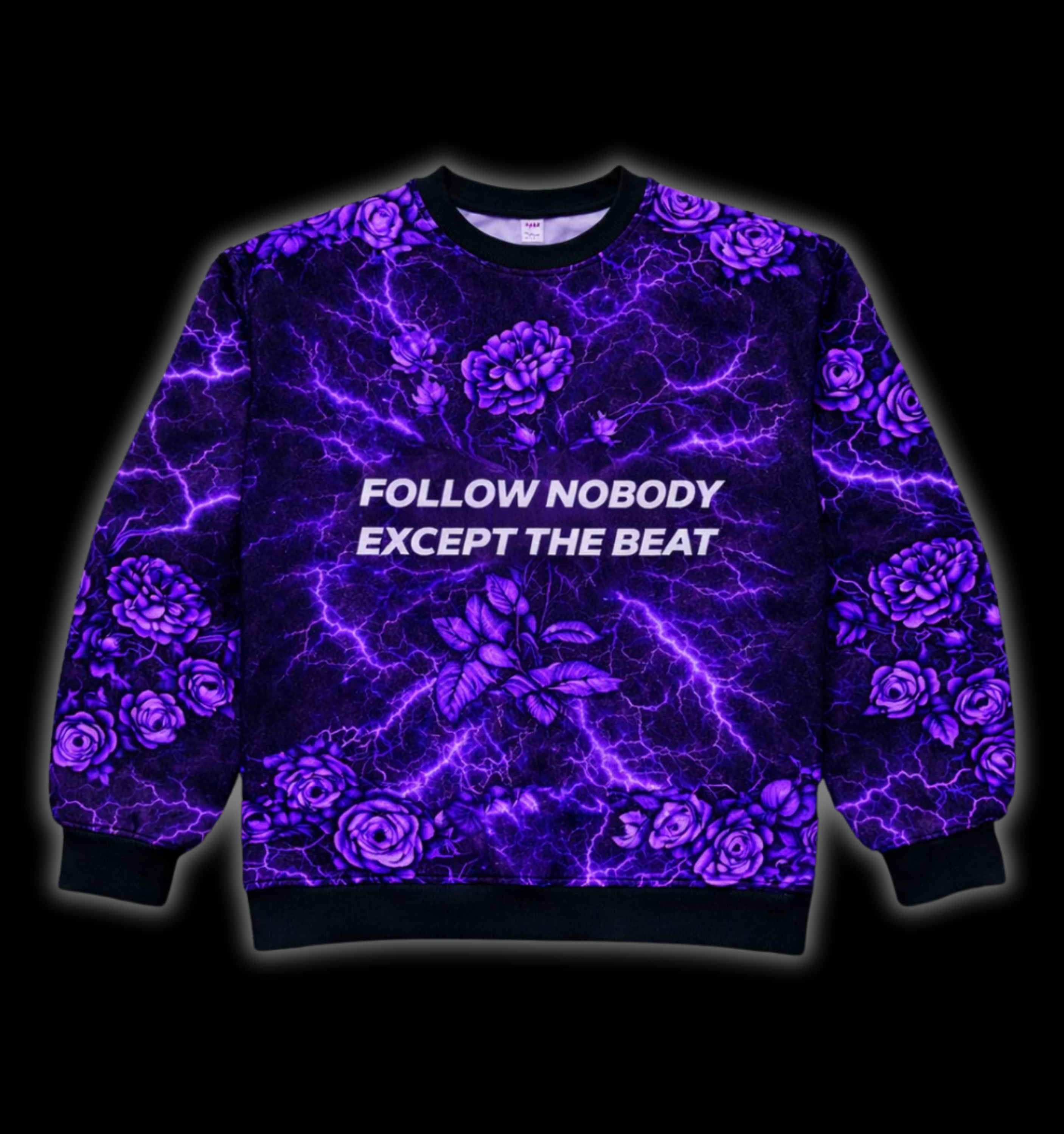 RAVE IN PEACE PURPLE - SWEATSHIRT AOP