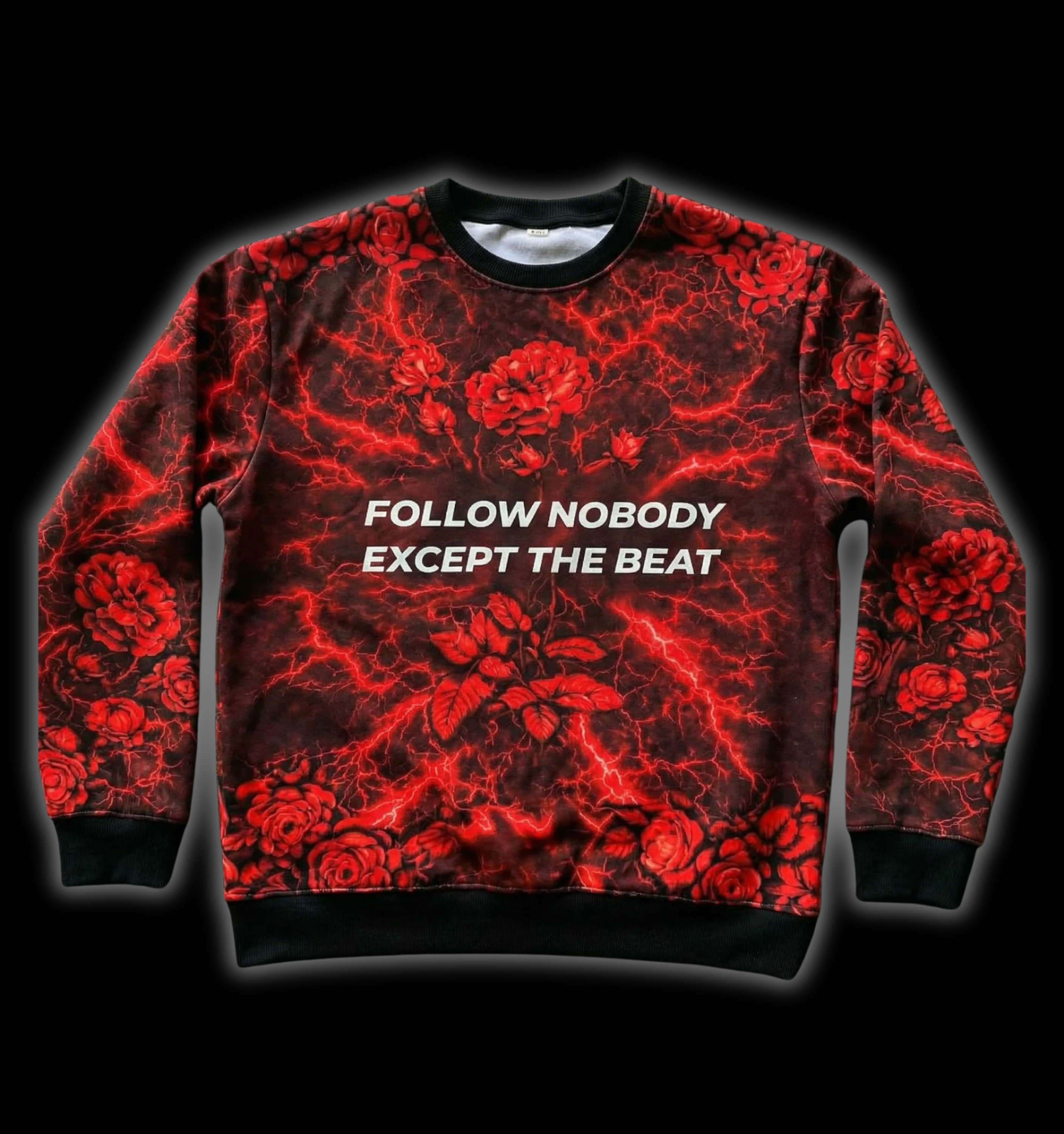 RAVE IN PEACE RED - SWEATSHIRT AOP