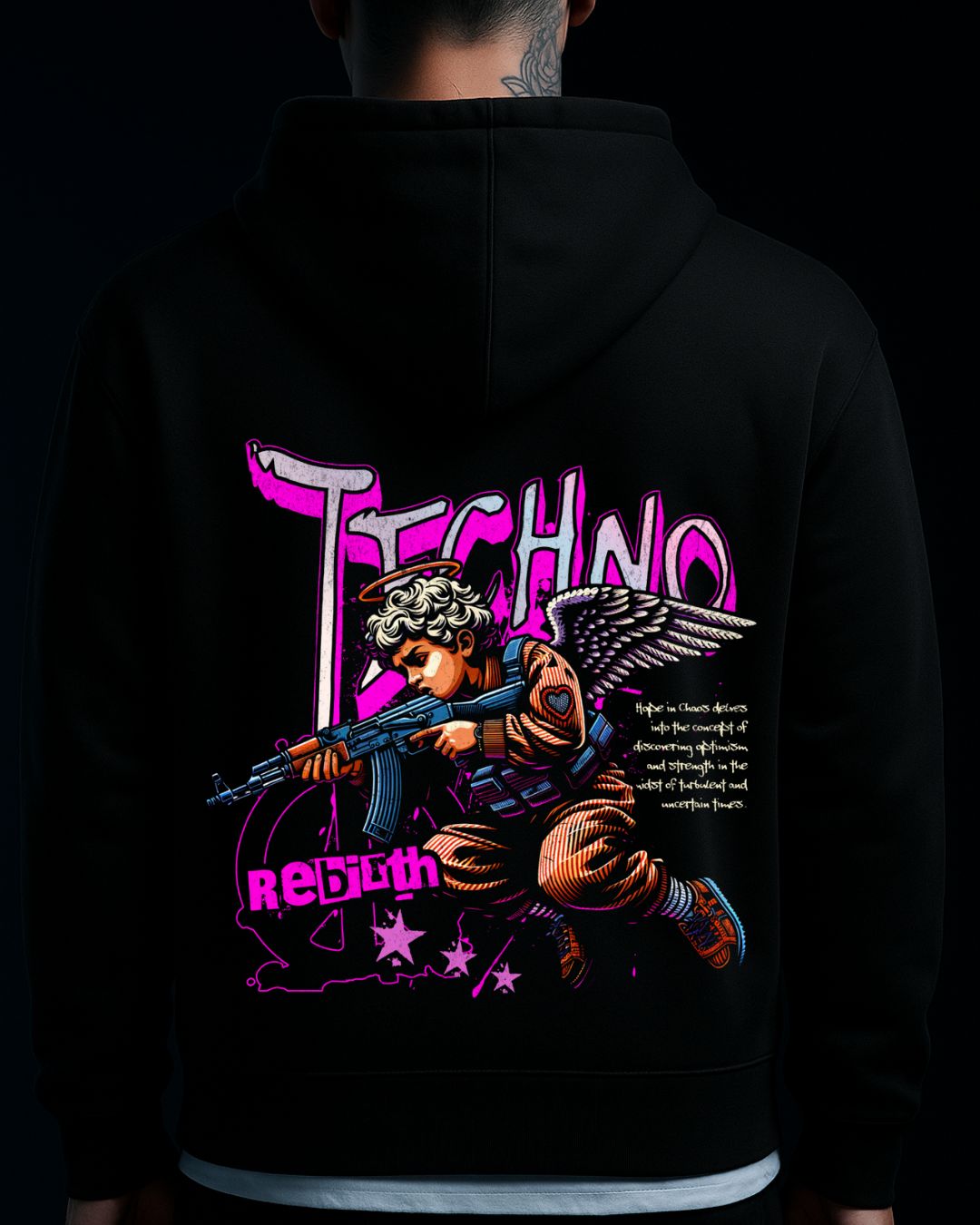 Techno Cupid - Oversized Hoodie