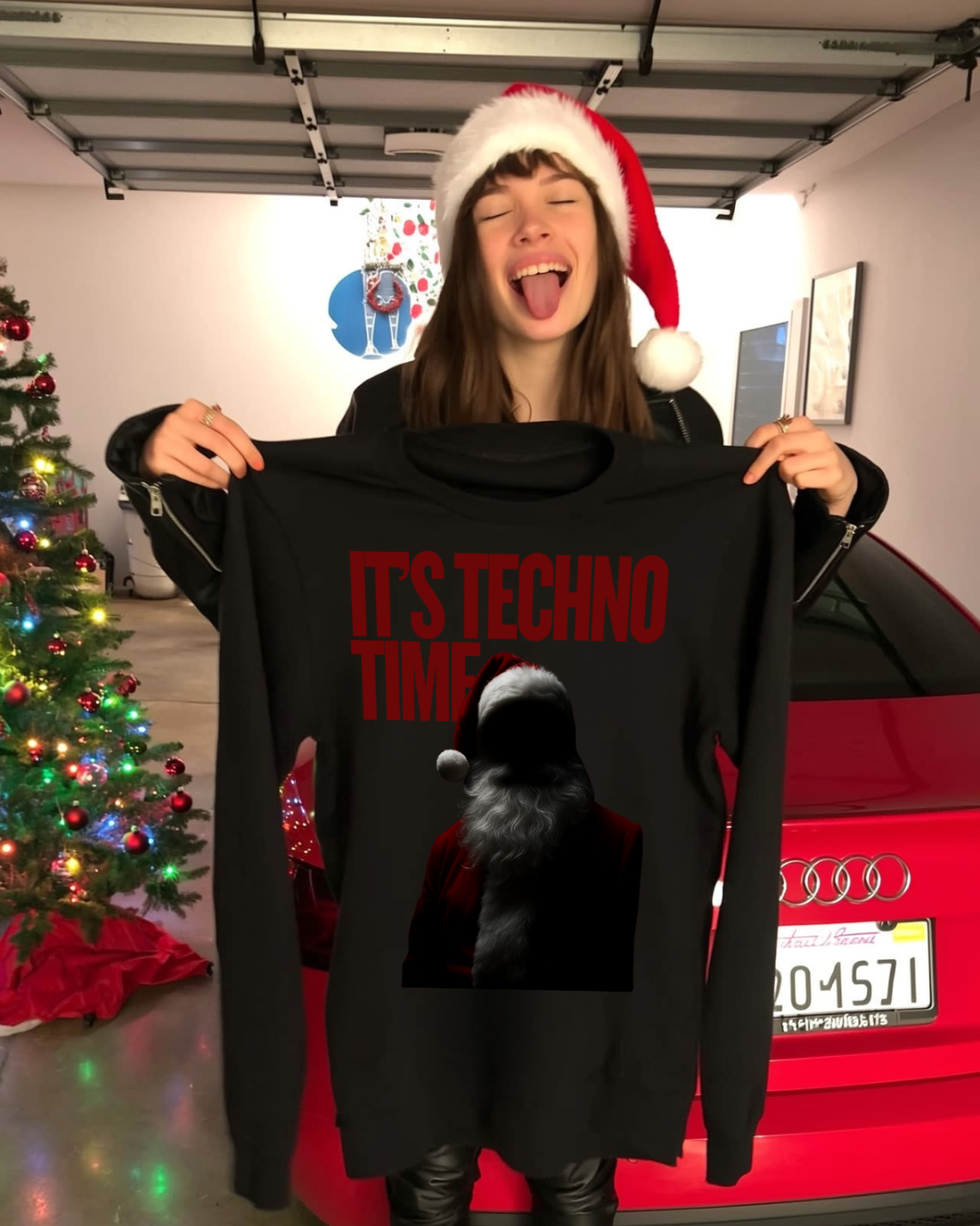 IT'S TECHNO TIME - CHRISTMAS SWEATER