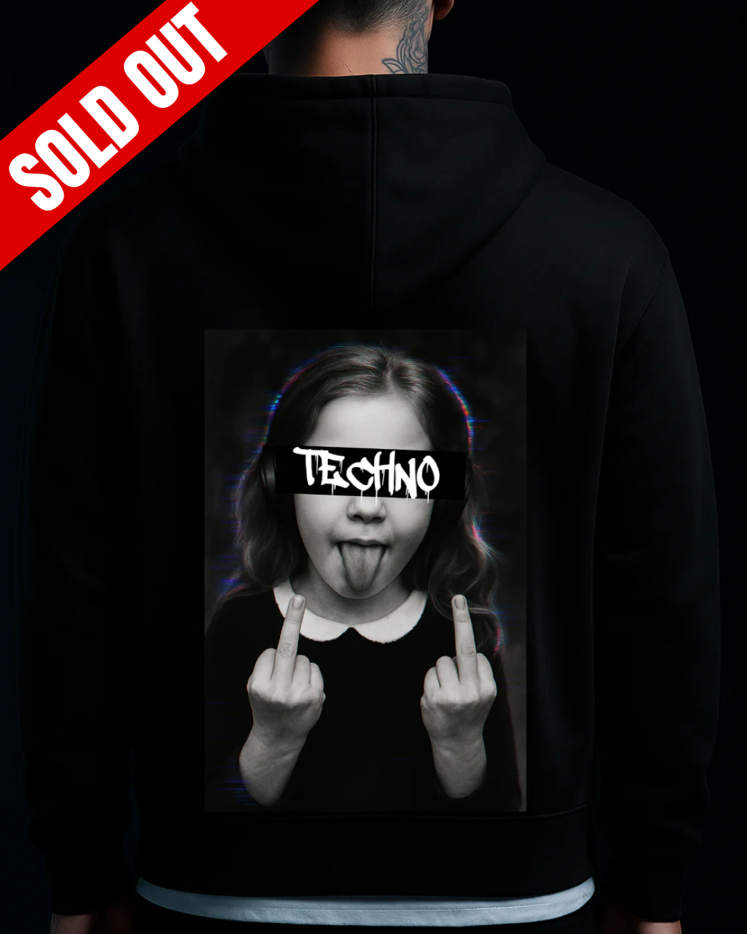 TECHNO GIRL II - Oversized Zipper Hoodie