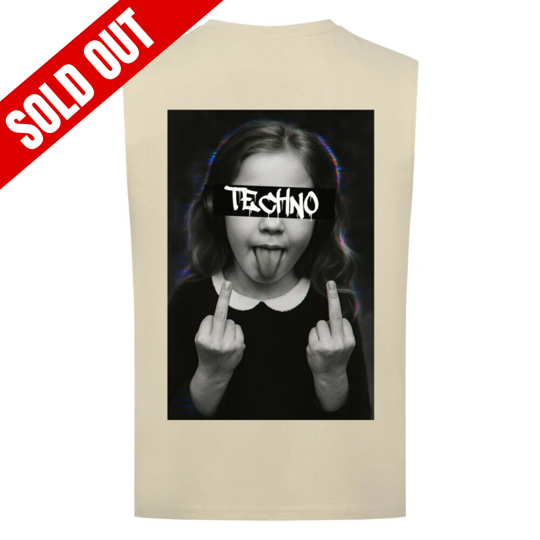 TECHNO GIRL - SLEEVELESS OVERSIZED TEE
