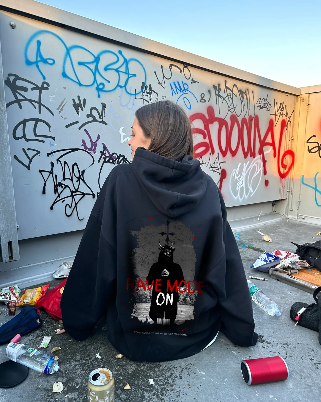 Rave mode on - Oversized Hoodie