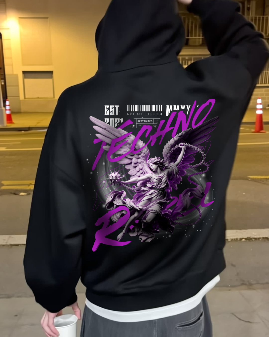 Techno Rebel - Oversized Hoodie