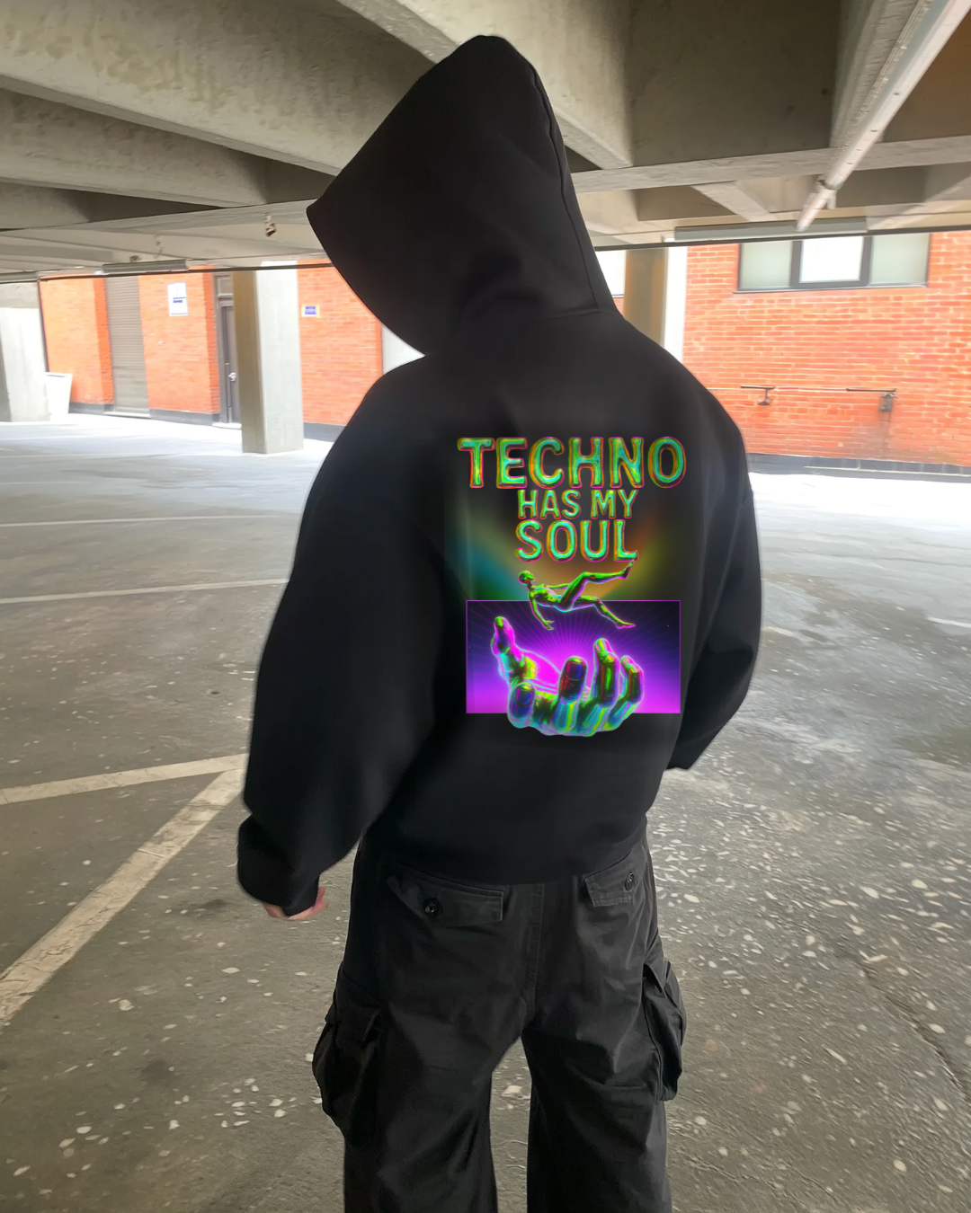 Techno has my soul - Oversized Hoodie