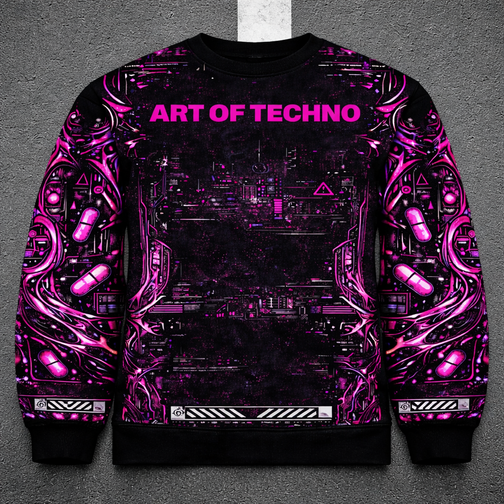 TECHNO SNAKE - SWEATSHIRT AOP