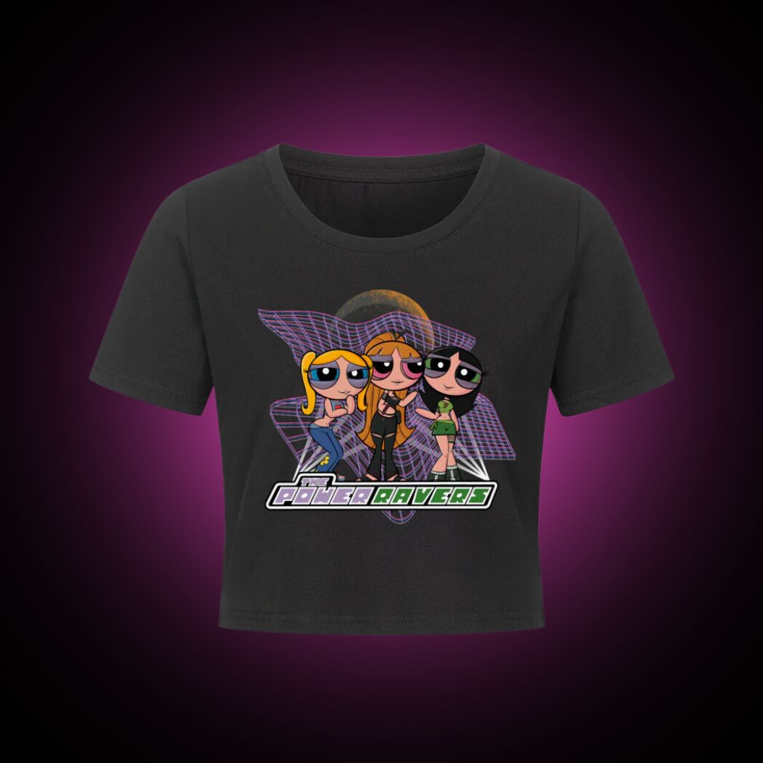 Power Ravers Cropped Tee