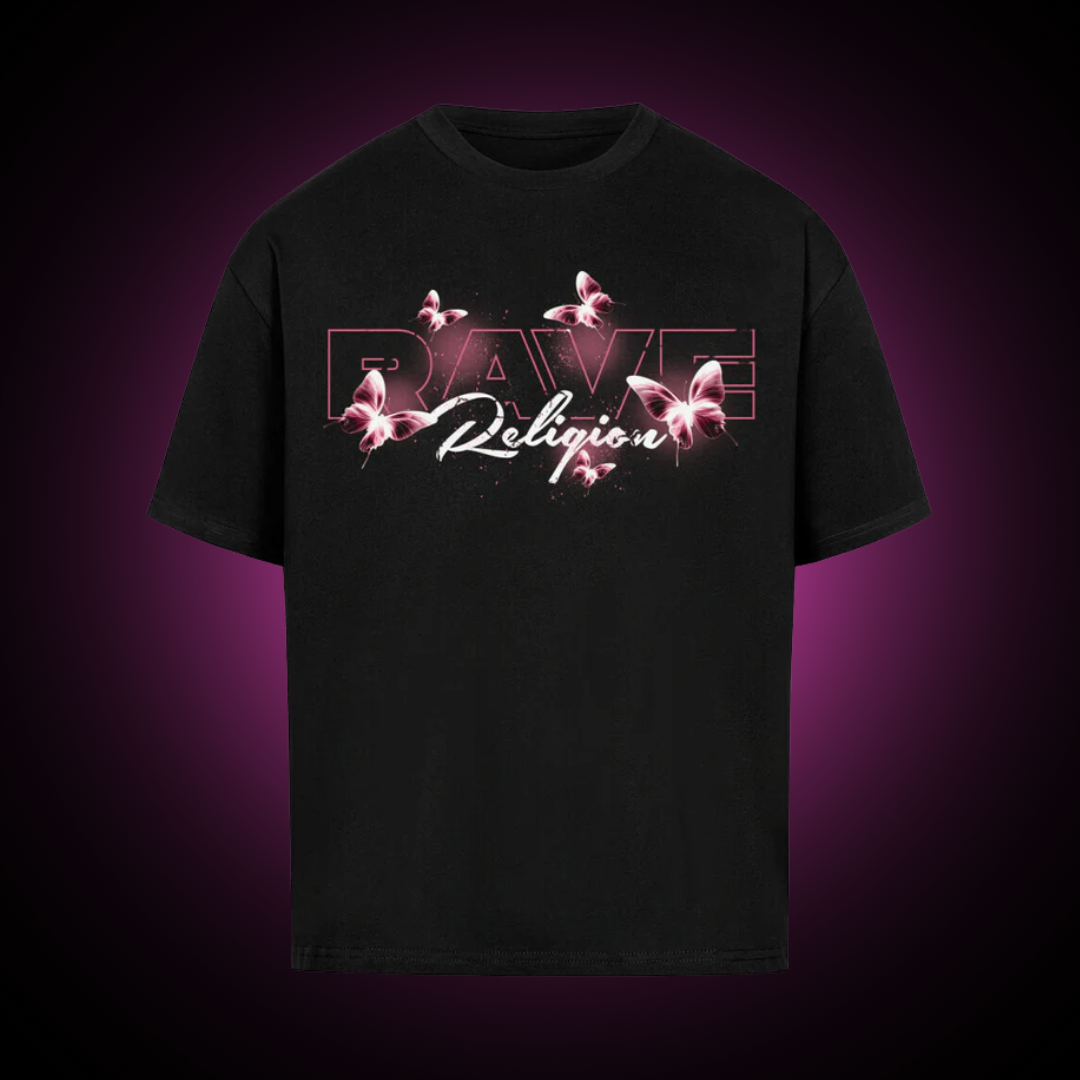 rave religion pink oversized shirt - spring collection