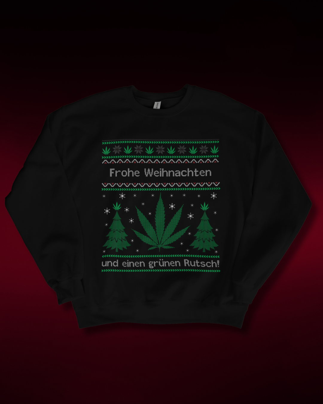 Einen grünen Rutsch Christmas Sweatshirt