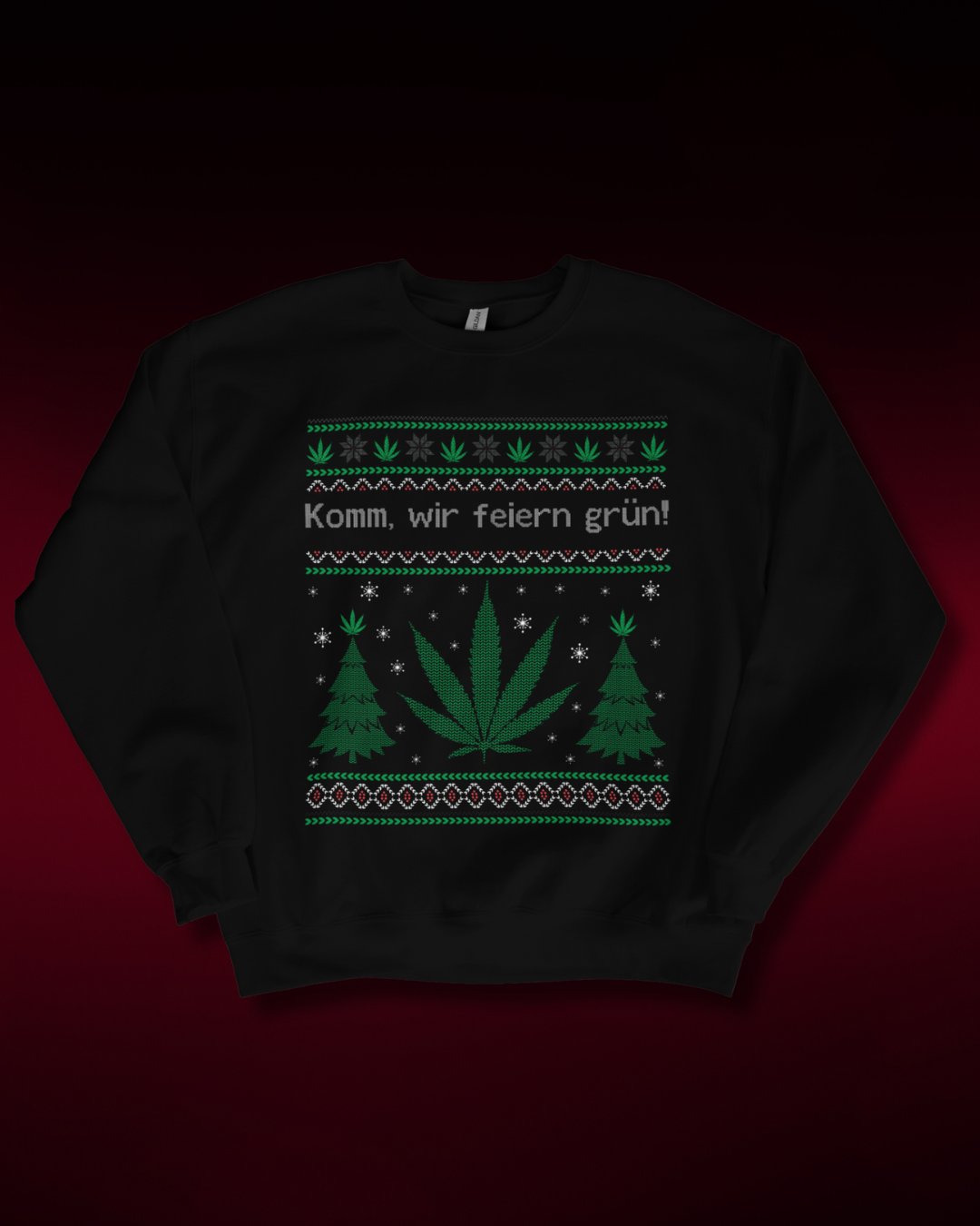 Grün feiern Christmas  Sweatshirt
