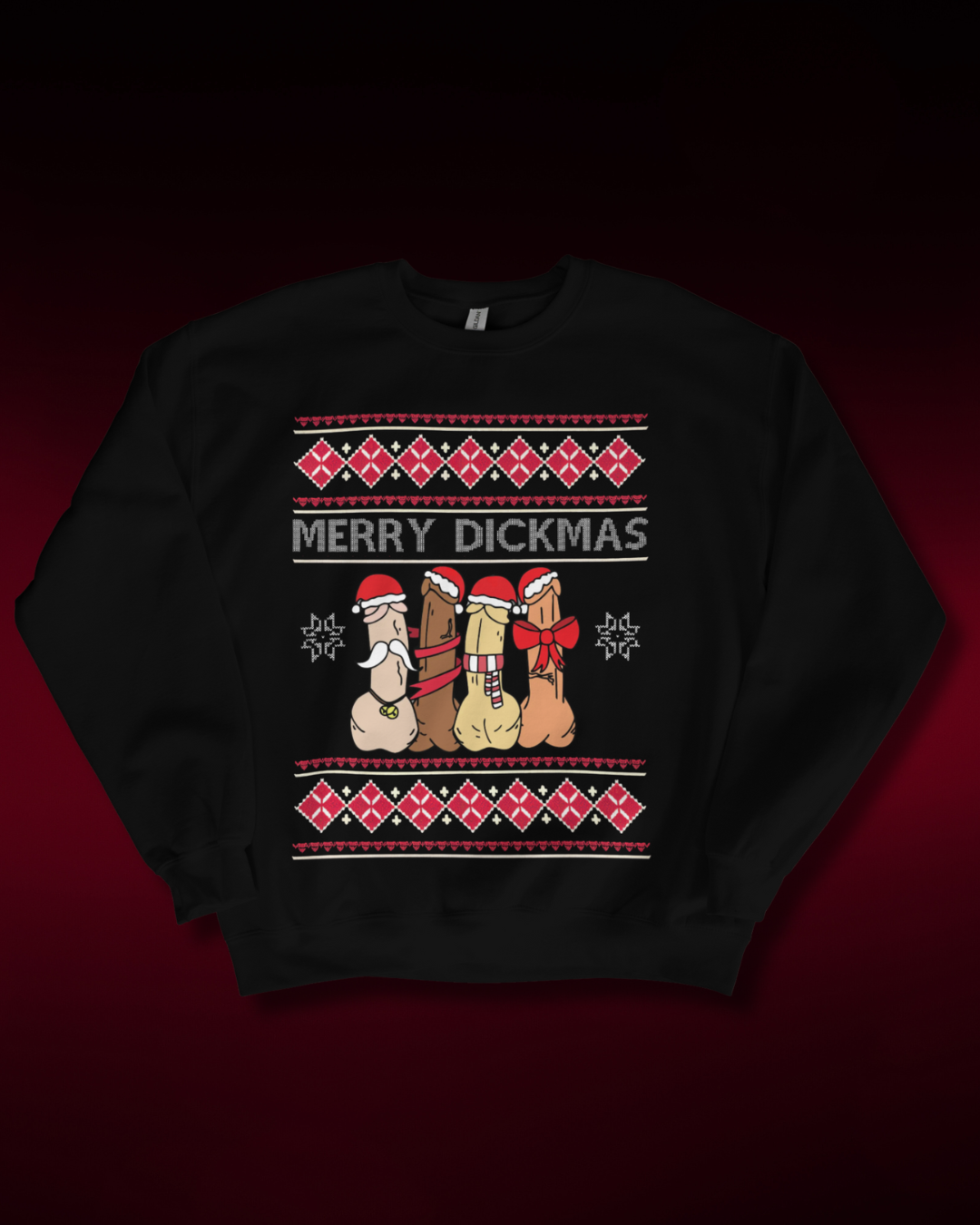 Merry Dickmas Christmas Sweatshirt