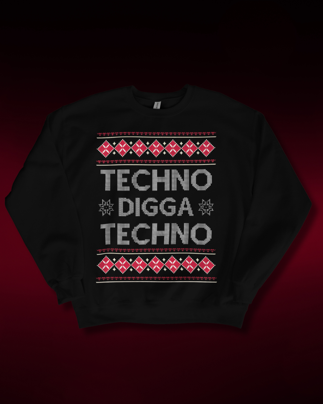 TECHNO DIGGA TECHNO Christmas Sweatshirt