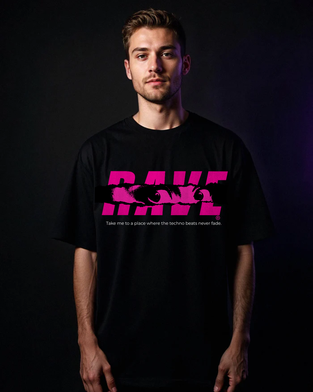 Rave Eyes - Oversized Shirt