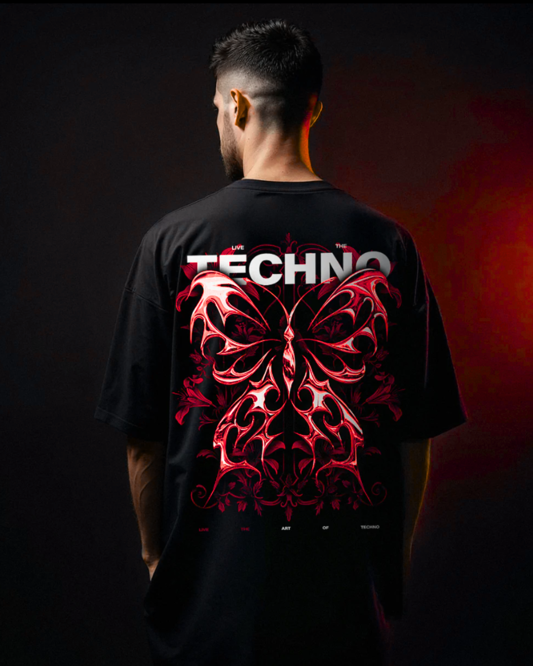 Butterfly Red - Oversized Shirt