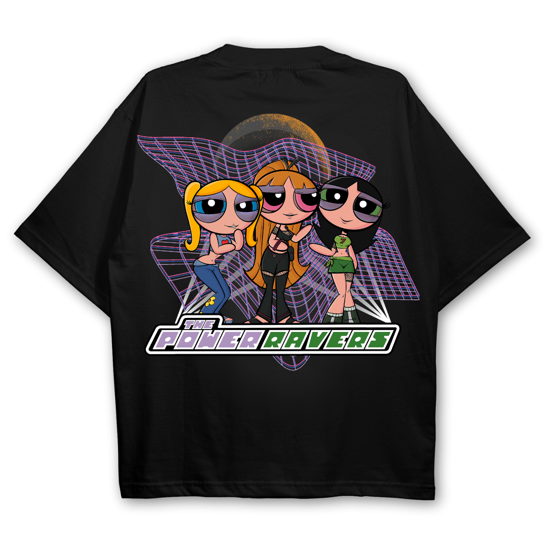 Power Ravers Oversized Backpatch T-Shirt