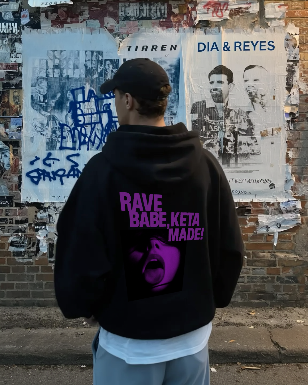 RAVE BABE - OVERSIZED HOODIE