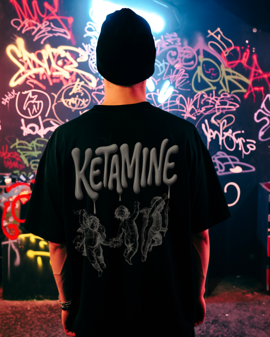 KETAMINE ANGELS - OVERSIZED SHIRT