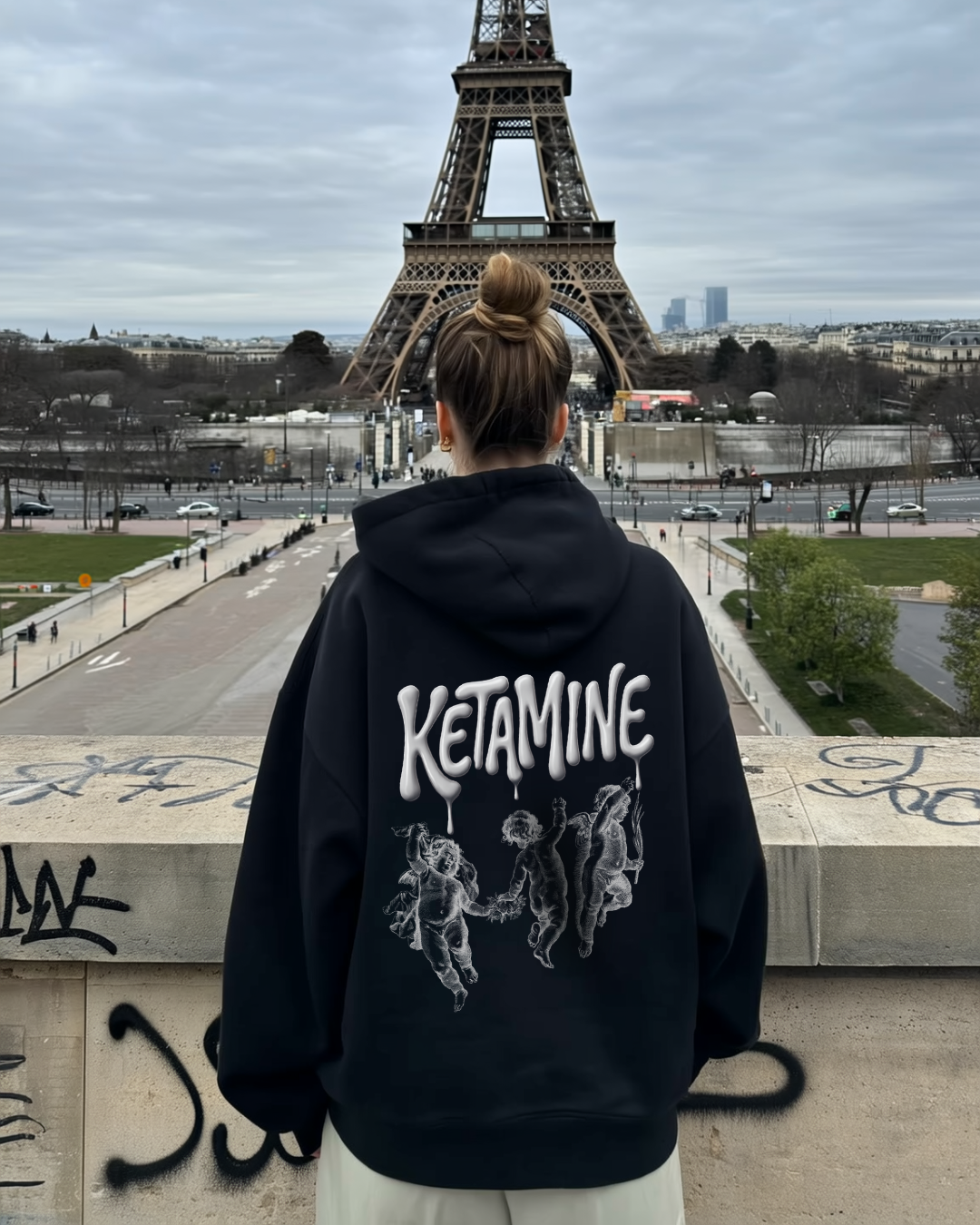 KETAMINE ANGELS - OVERSIZED HOODIE