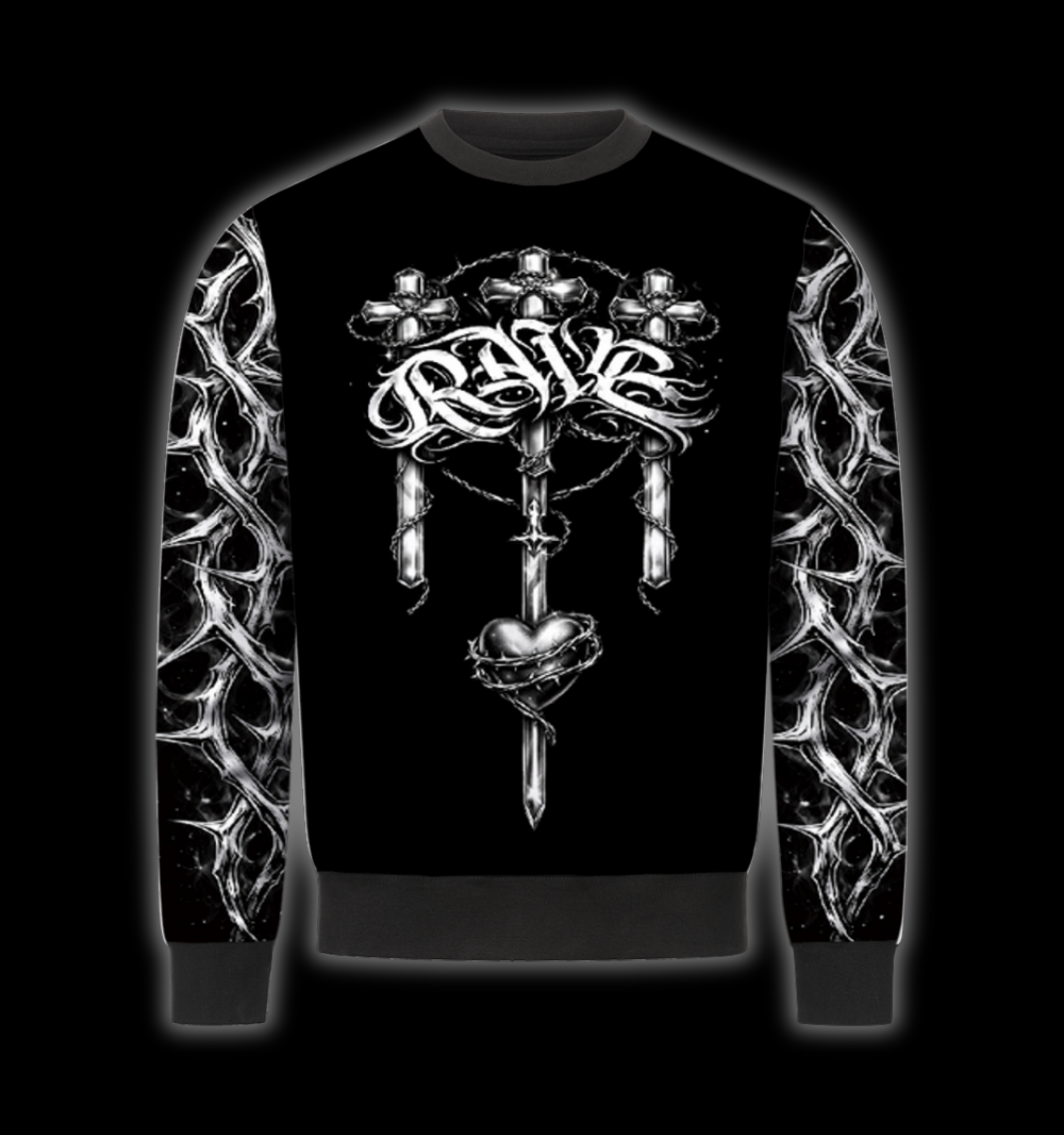 RAVE CROSS - SWEATSHIRT AOP