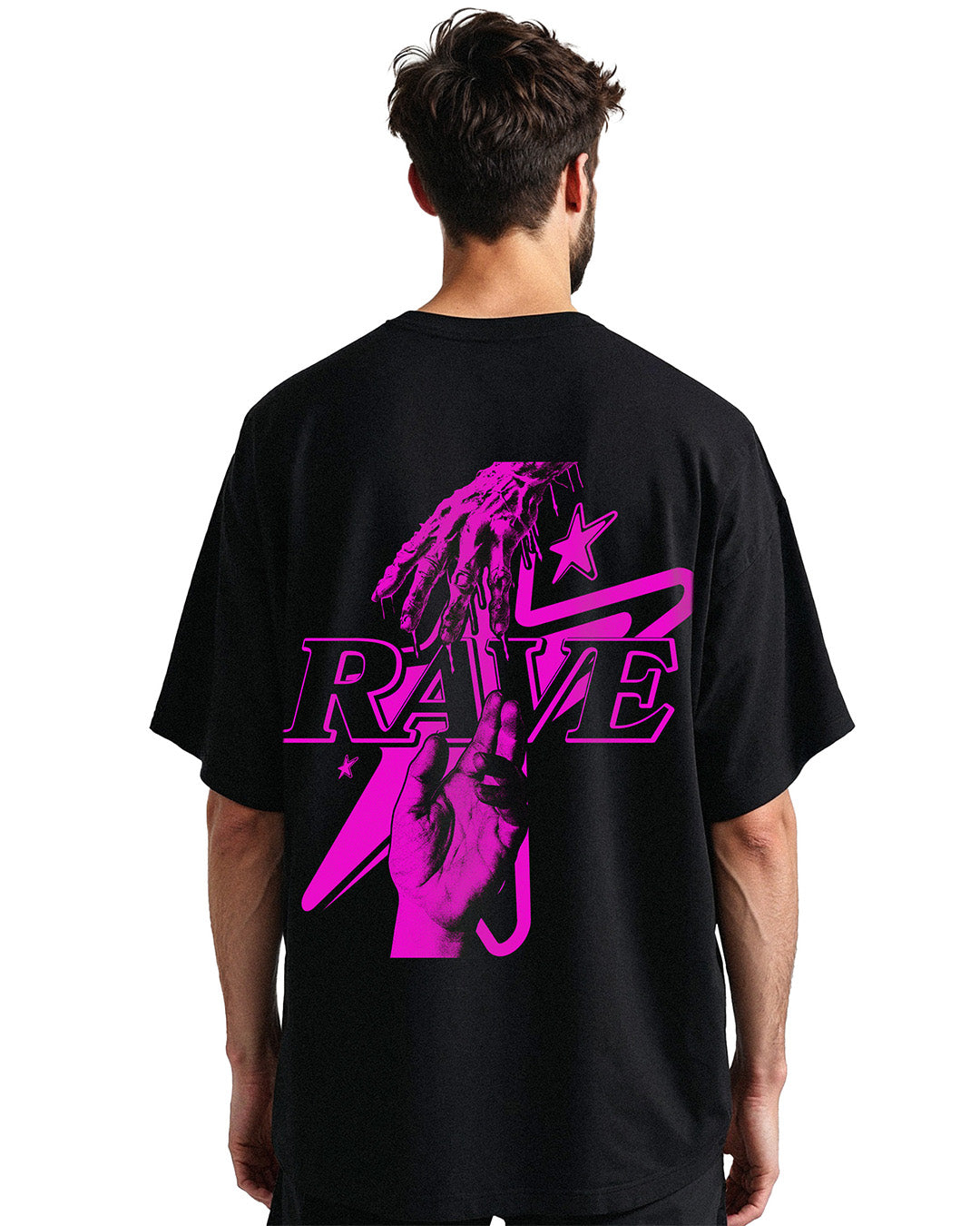 RAVE IN HANDS Oversized Shirt -RIP COLLECTION