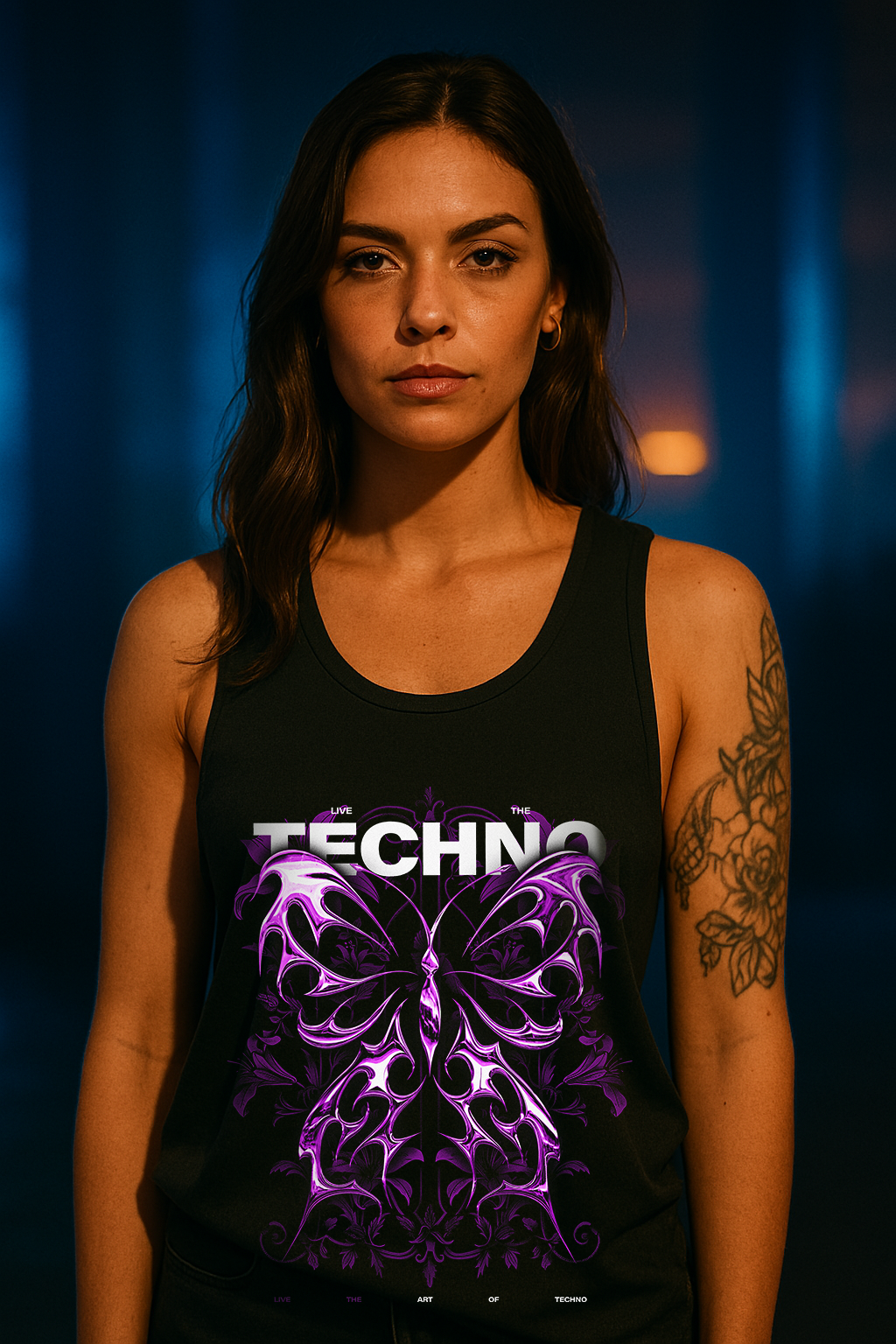 TECHNO BUTTERFLY - TANKTOP