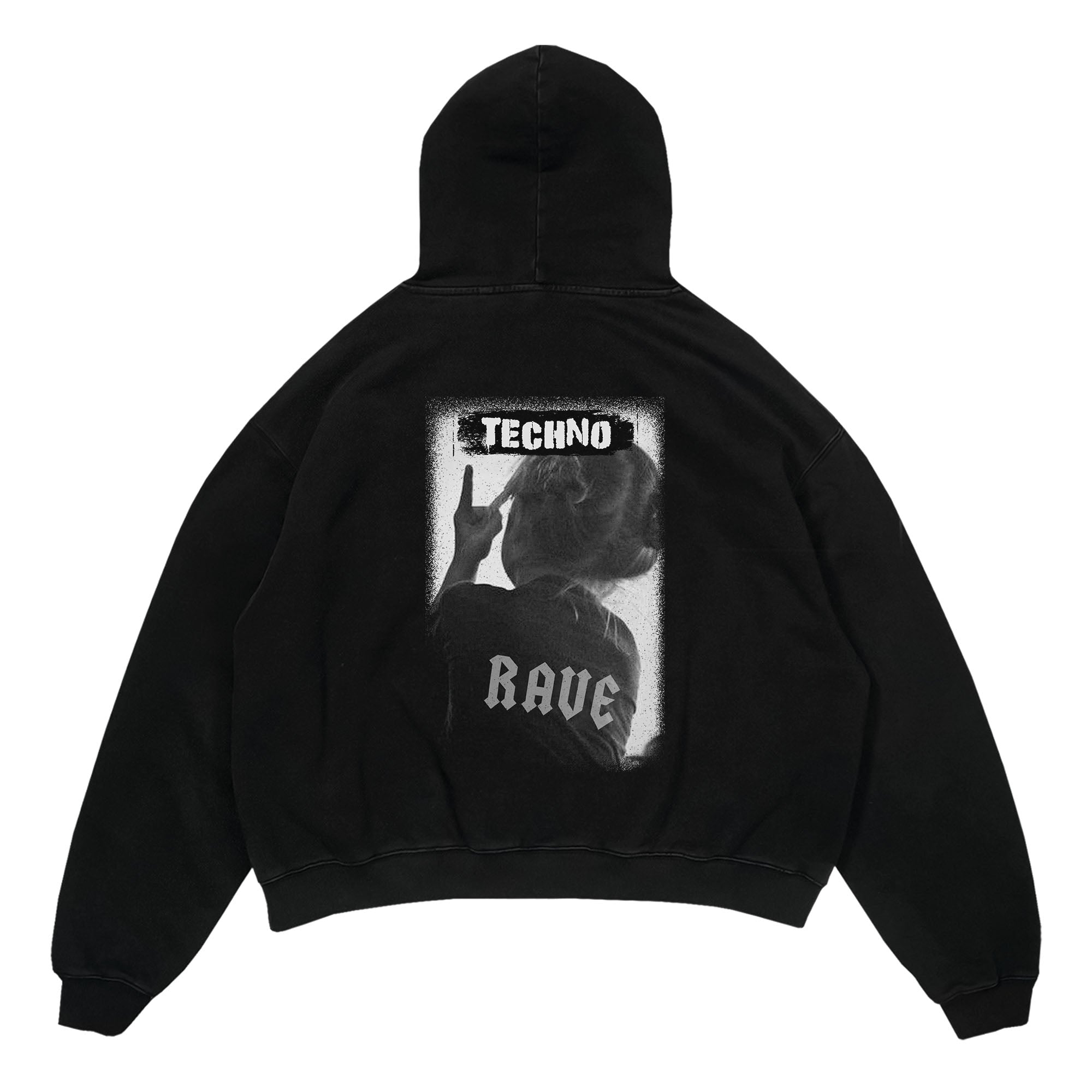 Techno Rave Oversized Hoodie