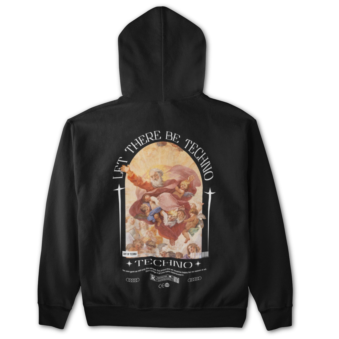 Let There Be Techno Backpatch Hoodie
