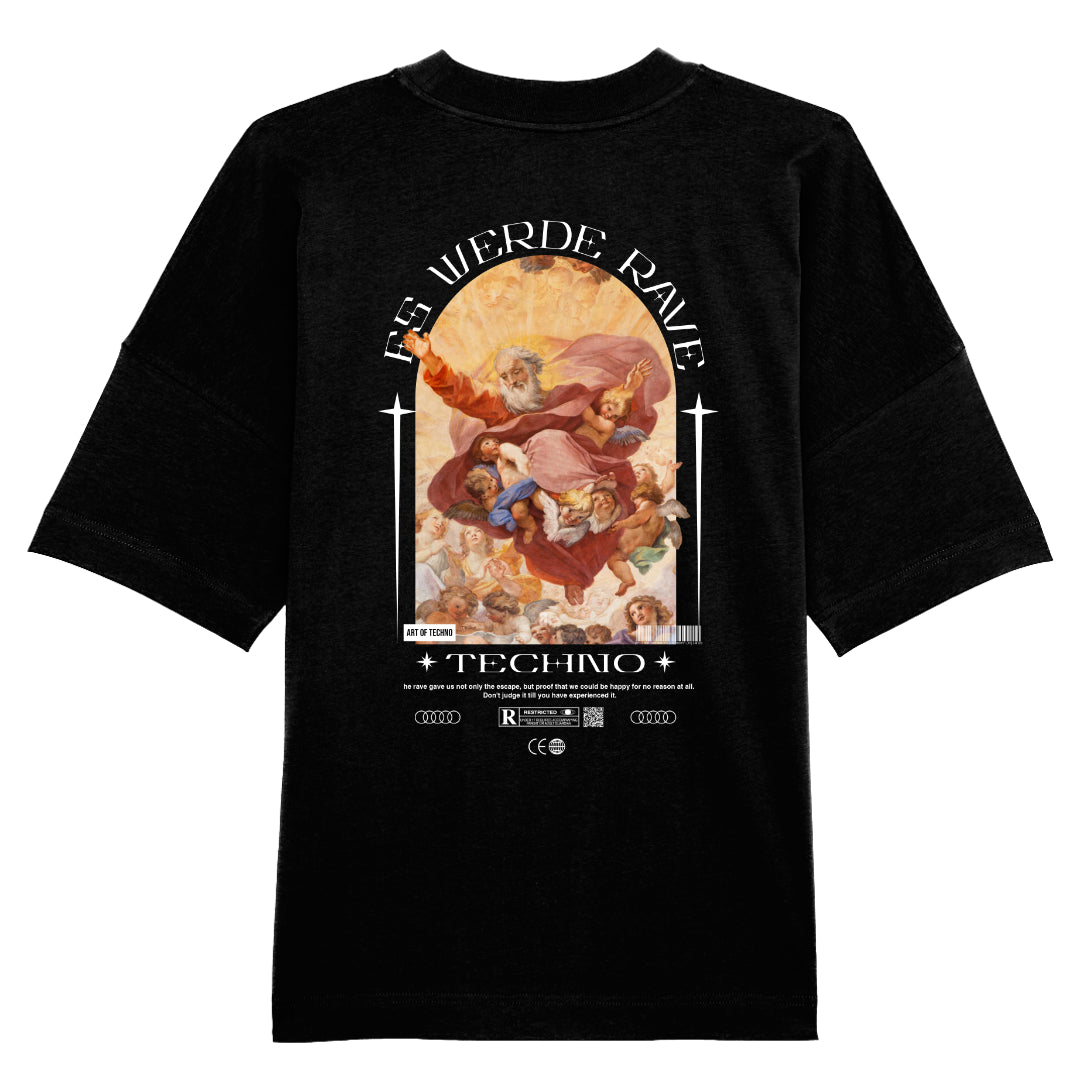 Es Werde Rave Oversized Backpatch T-Shirt Unisex
