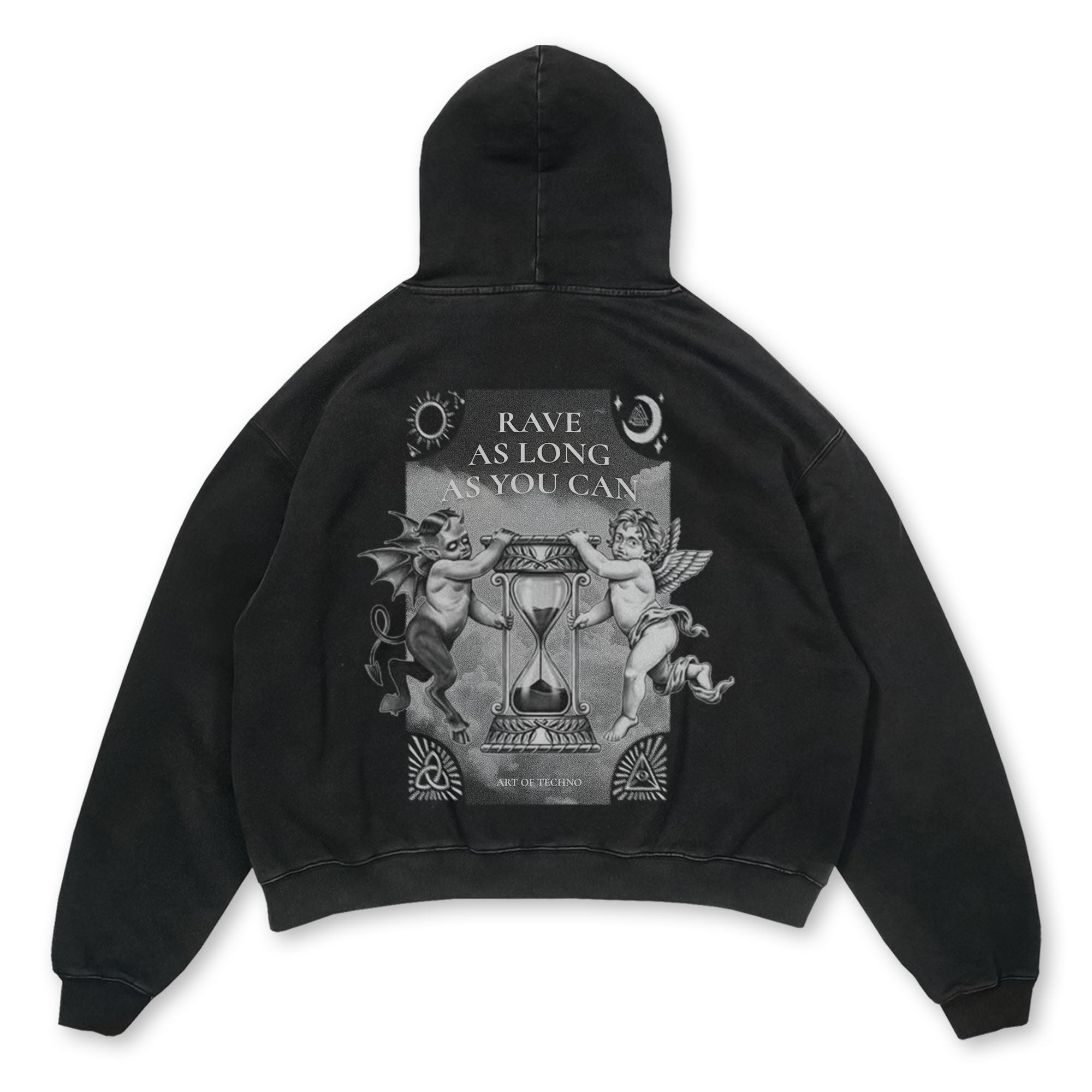 Rave As Long As You Can Oversized Hoodie Unisex