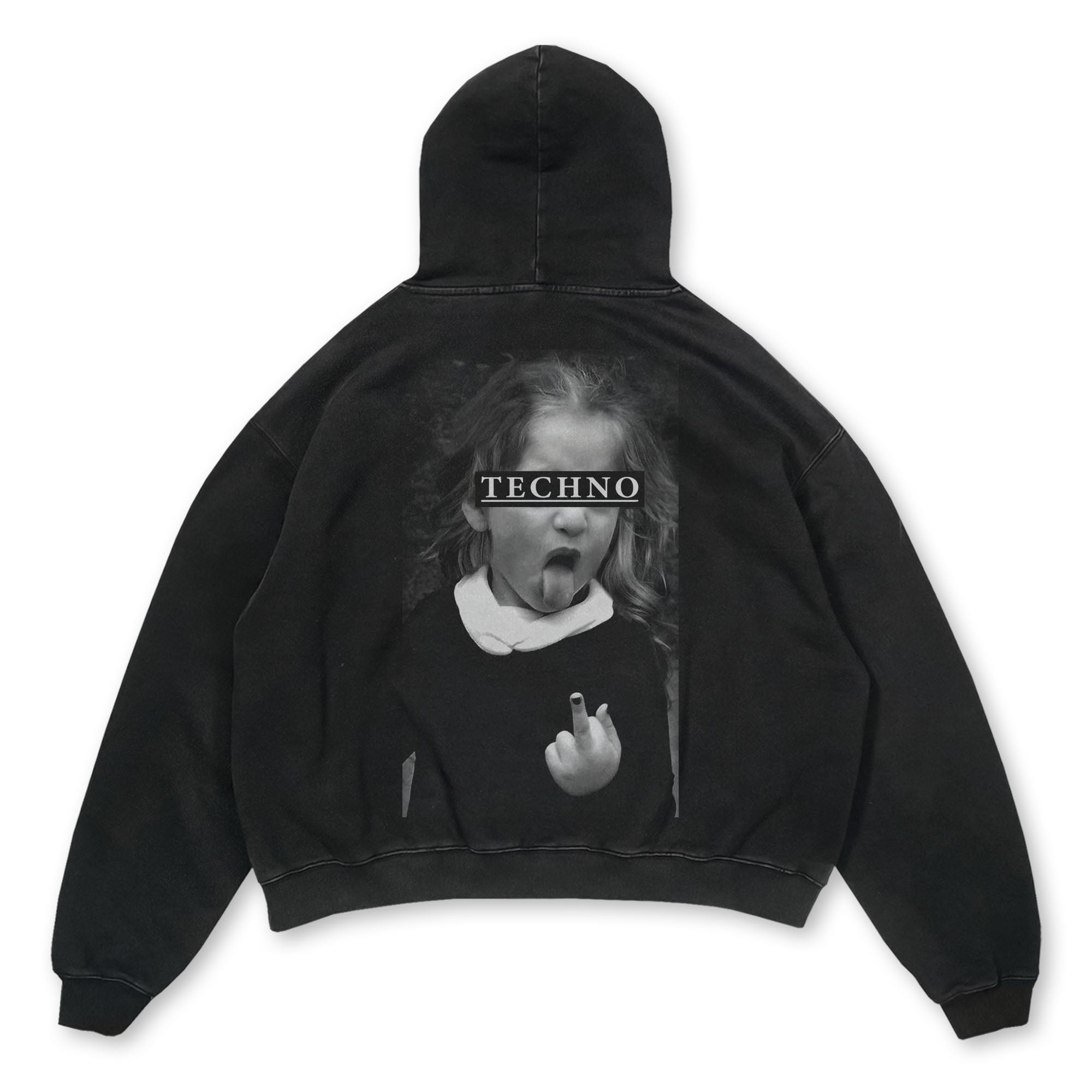 Techno Girl Oversized Hoodie Unisex