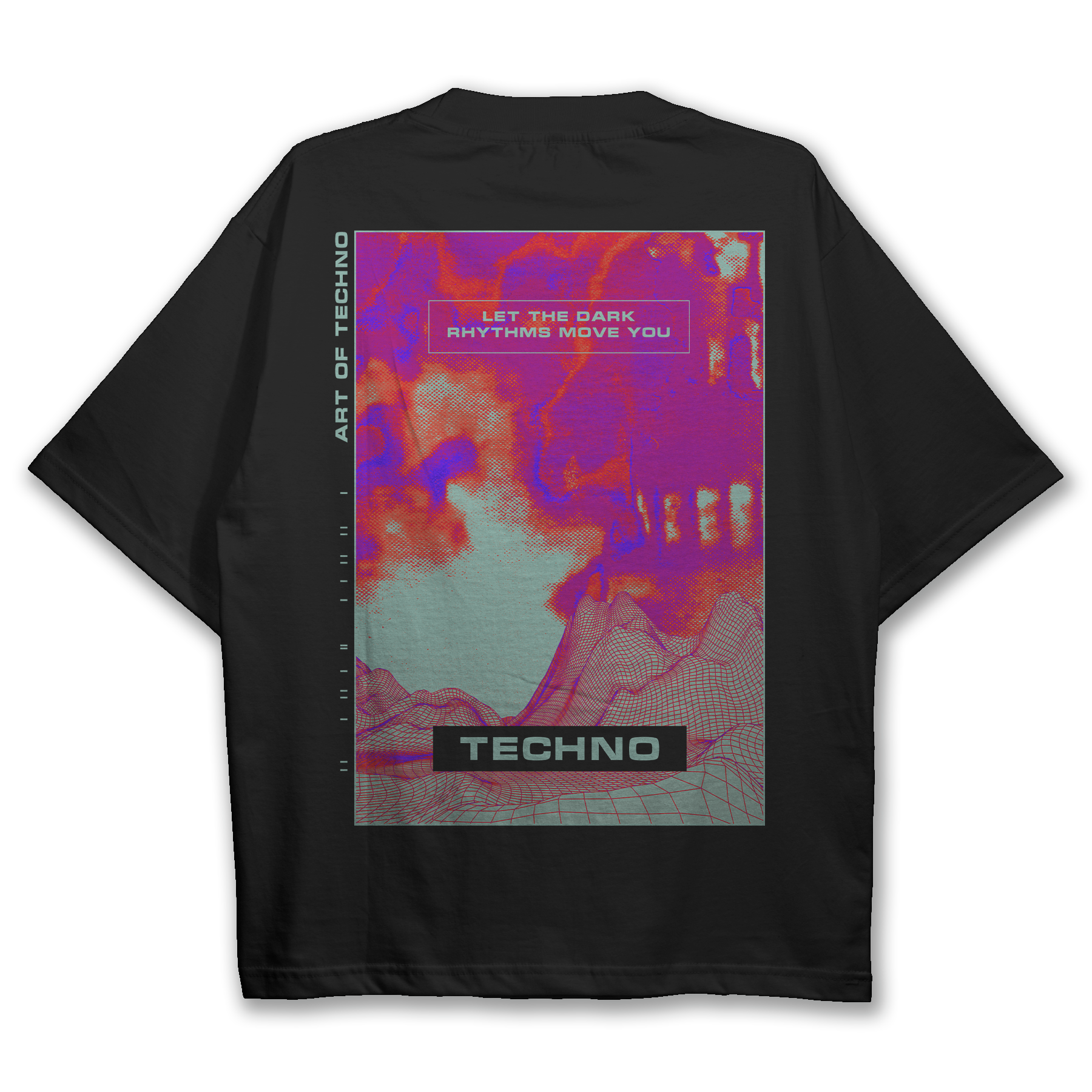 Interferenz Techno Oversized T-Shirt