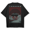Techno Mountains Oversized T-Shirts