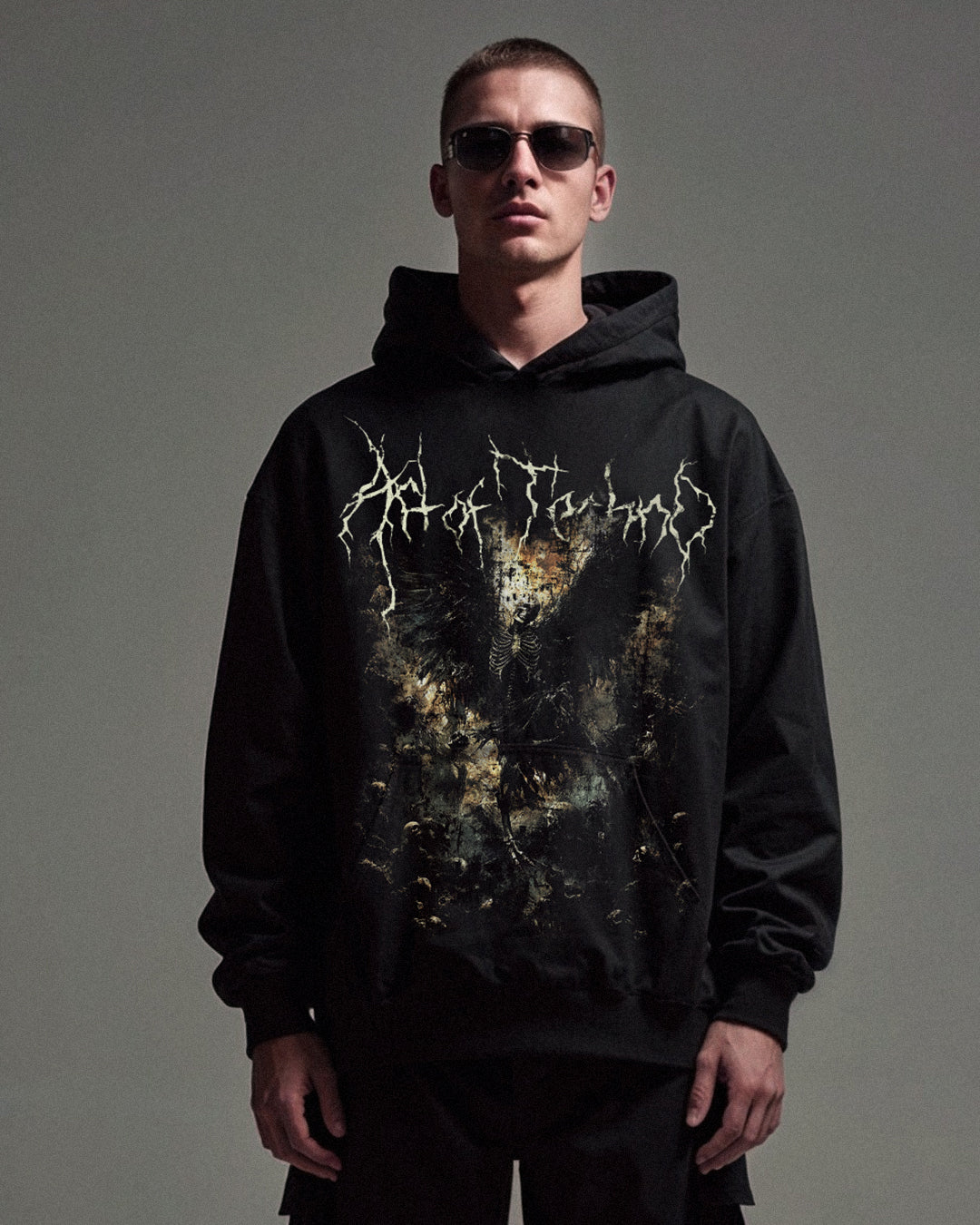 Art of Techno Oversized Hoodie - Shadow Collection