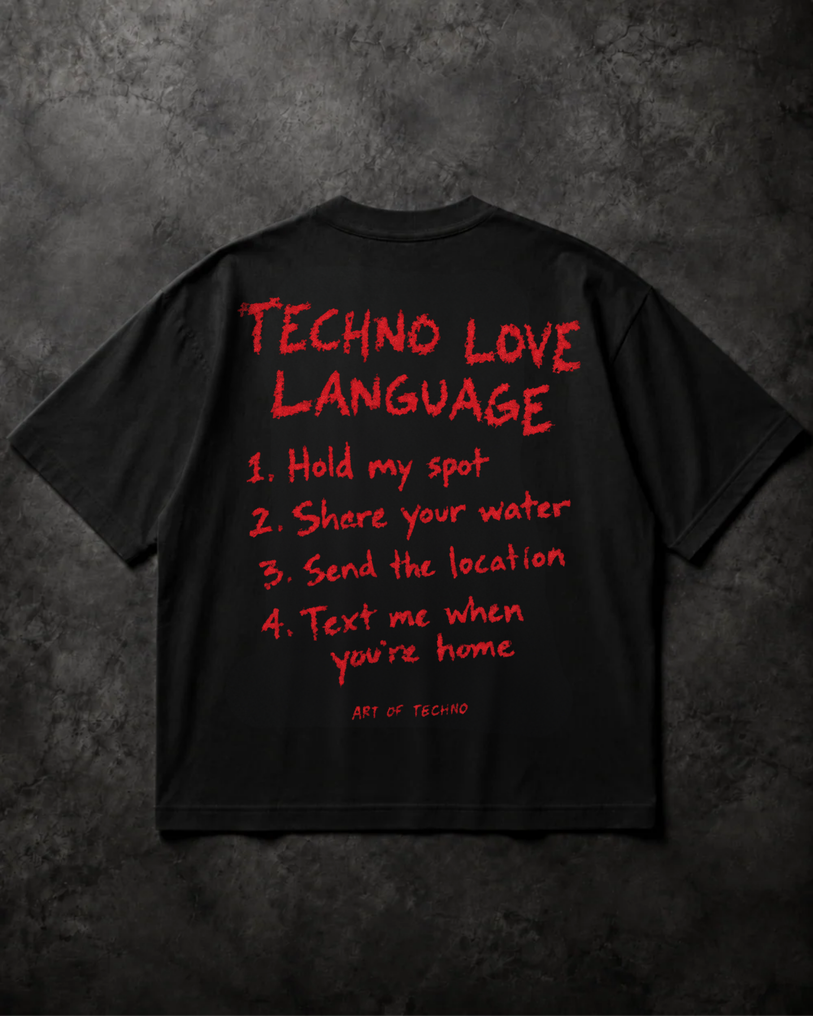 TECHNO LOVE LANGUAGE - OVERSIZED SHIRT