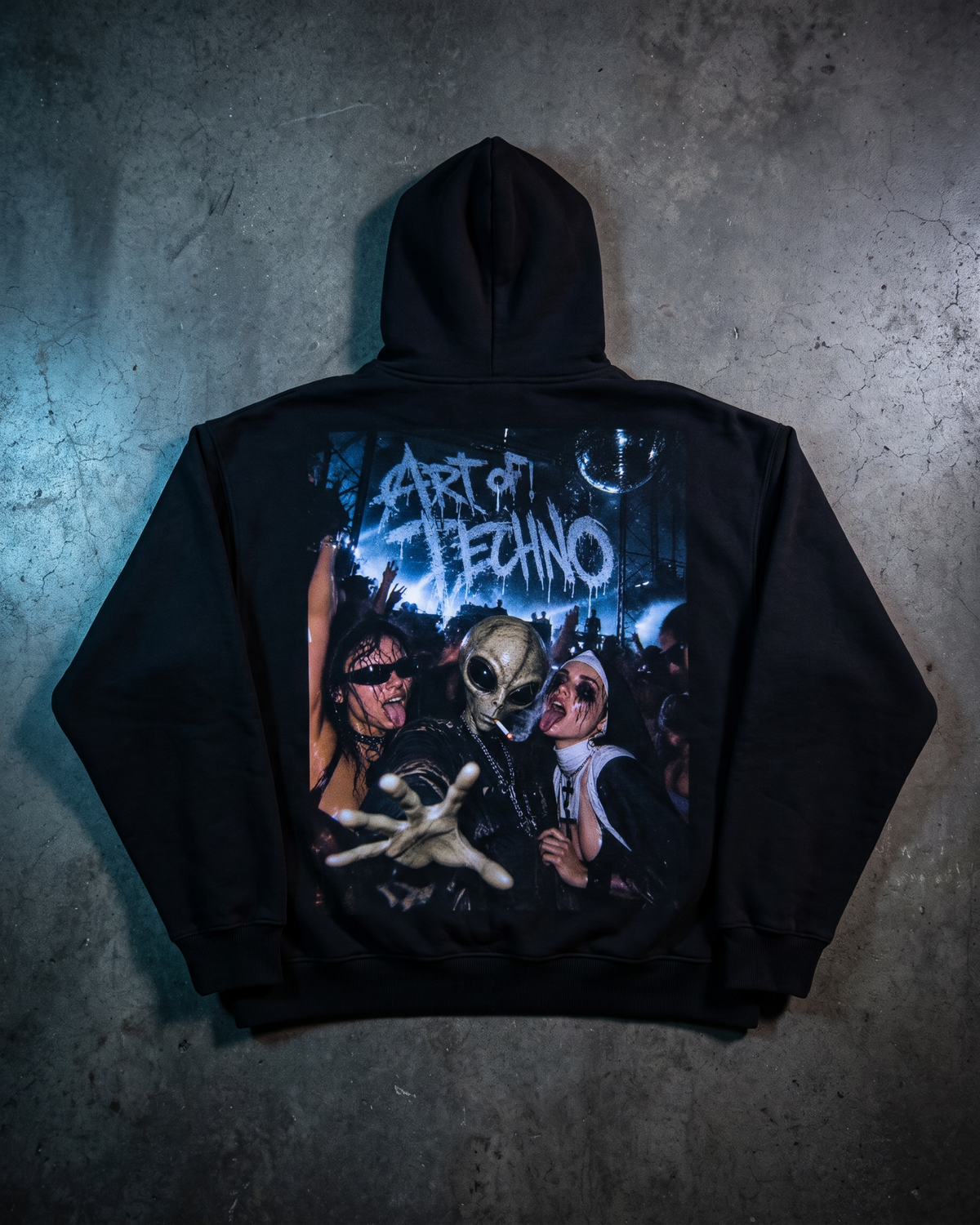 ART OF TECHNO - RAVE - OVERSIZED HOODIE
