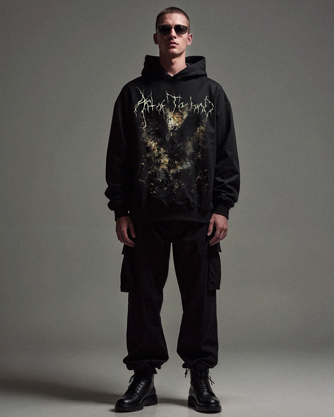 Art of Techno Oversized Hoodie - Shadow Collection