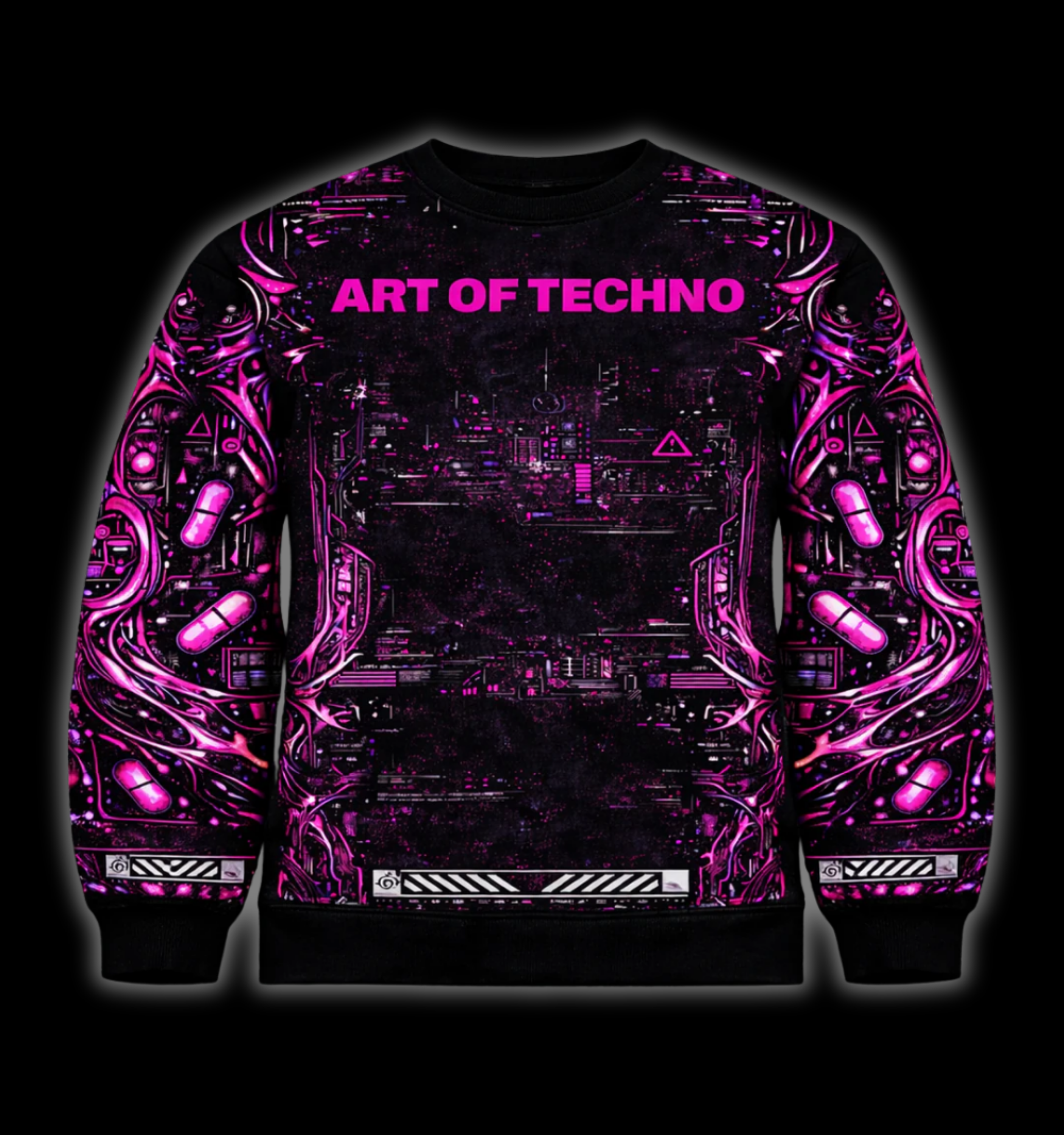 TECHNO SNAKE - SWEATSHIRT AOP