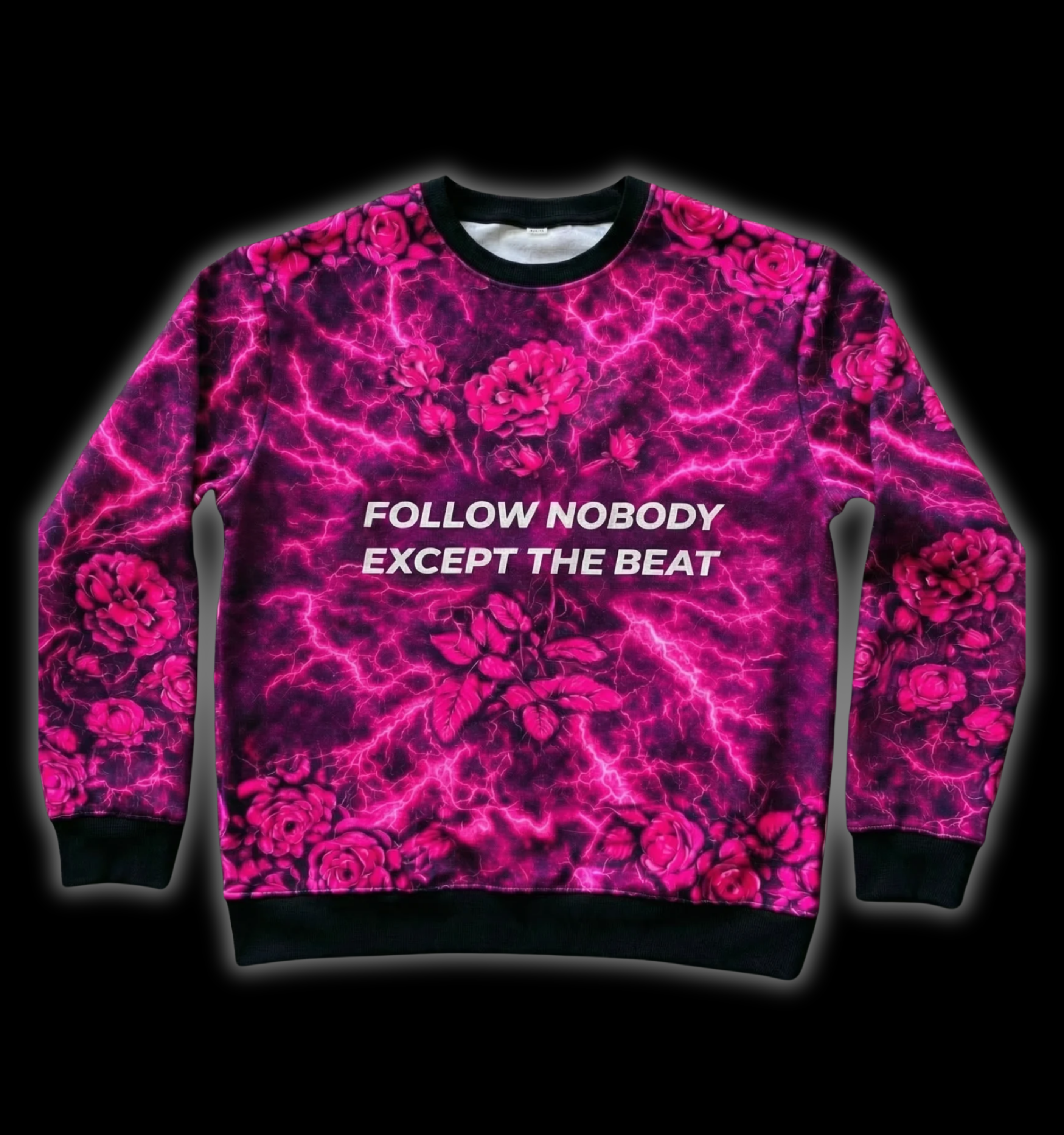 RAVE IN PEACE PINK - SWEATSHIRT AOP