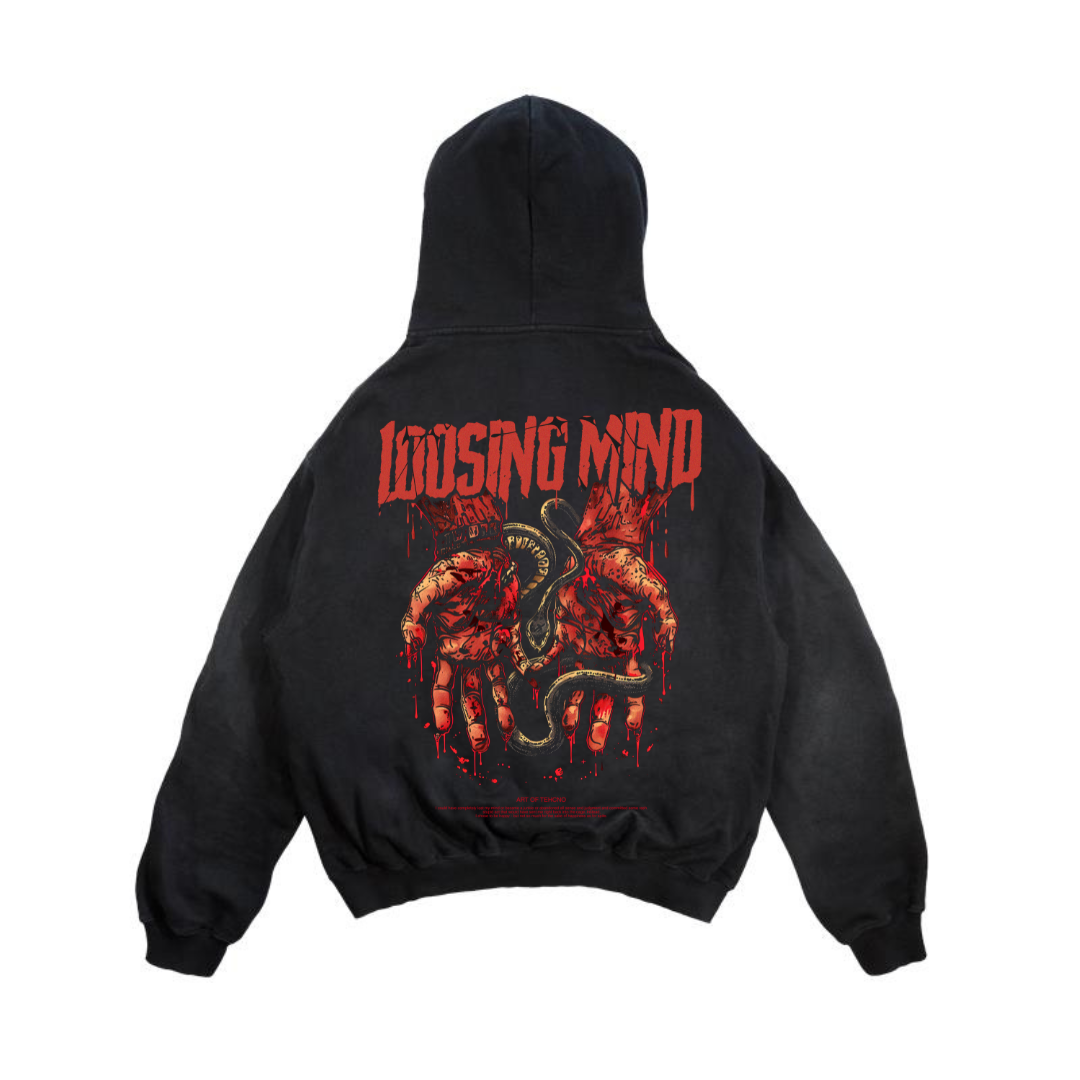 Loosing mind - Oversized hoodie