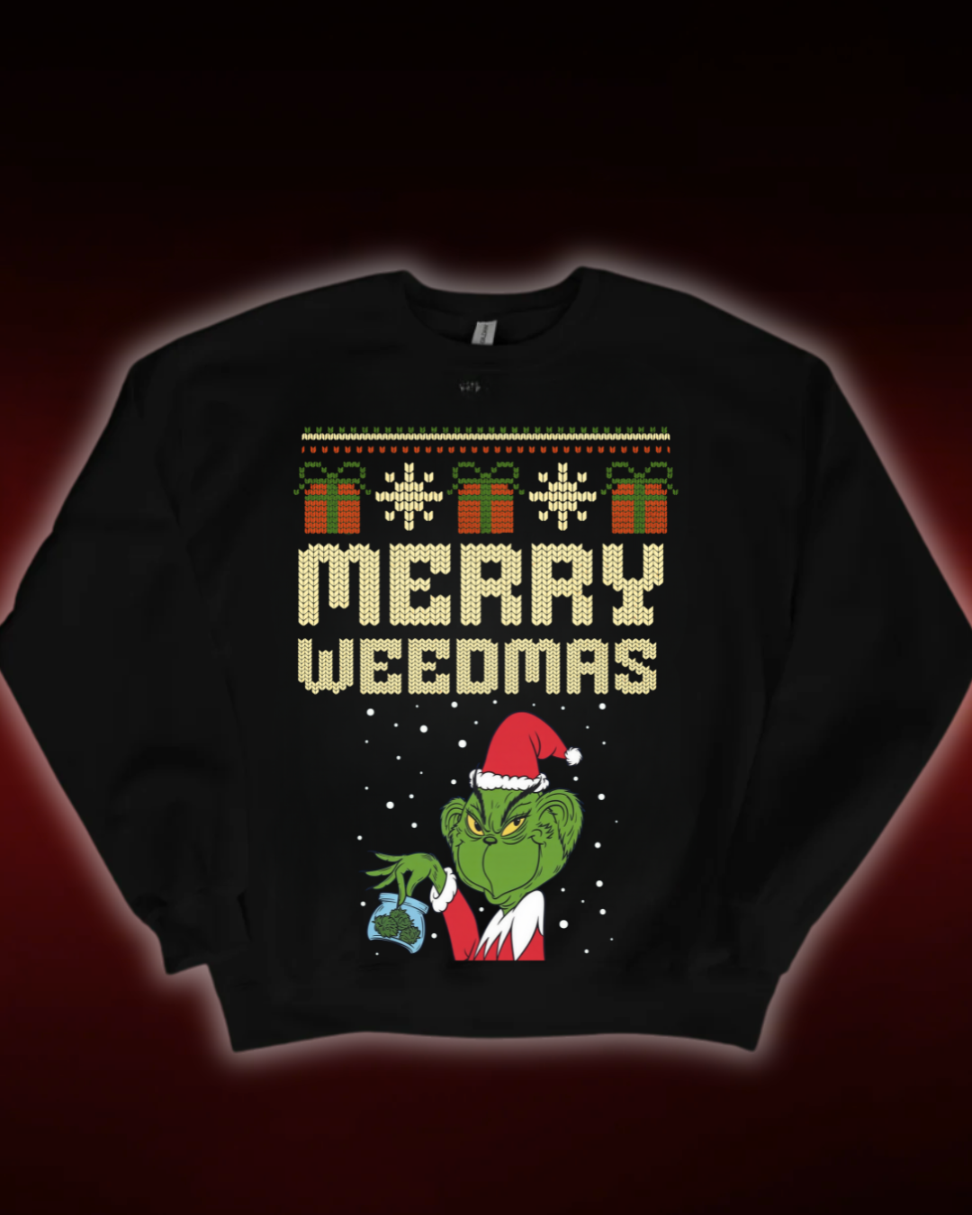 MERRY WEEDMAS - CHRISTMAS SWEATSHIRT