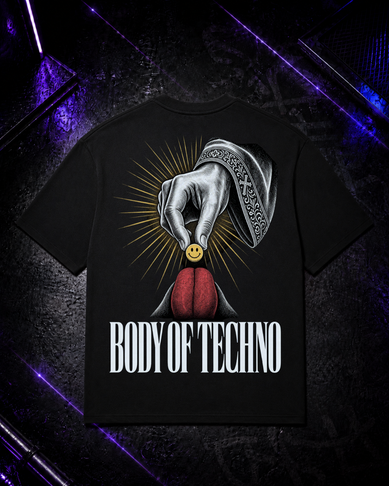 Body of Techno - Techno Oversized Shirt Backprint