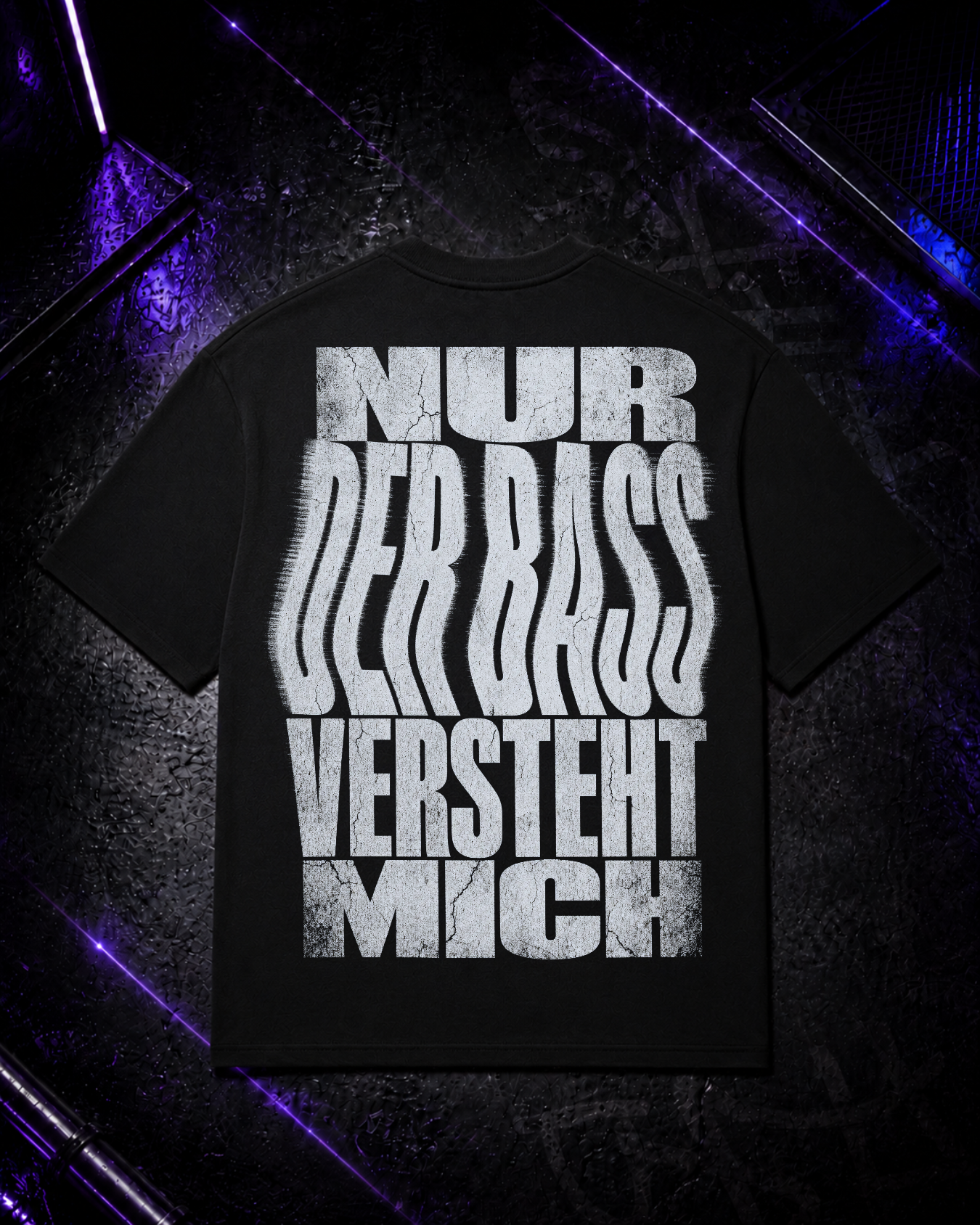 Nur der Bass - Techno Oversized Shirt Backprint