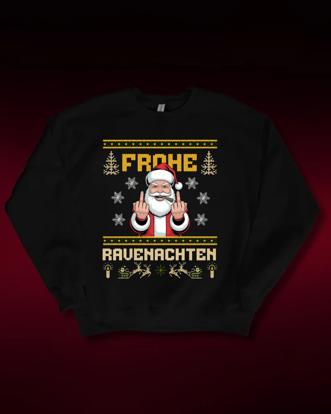 Frohe Ravenachten - CHRISTMAS SWEATER UNISEX
