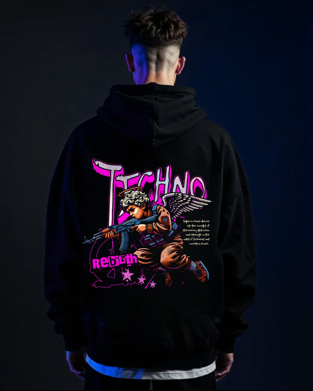 Techno Cupid - Oversized Hoodie