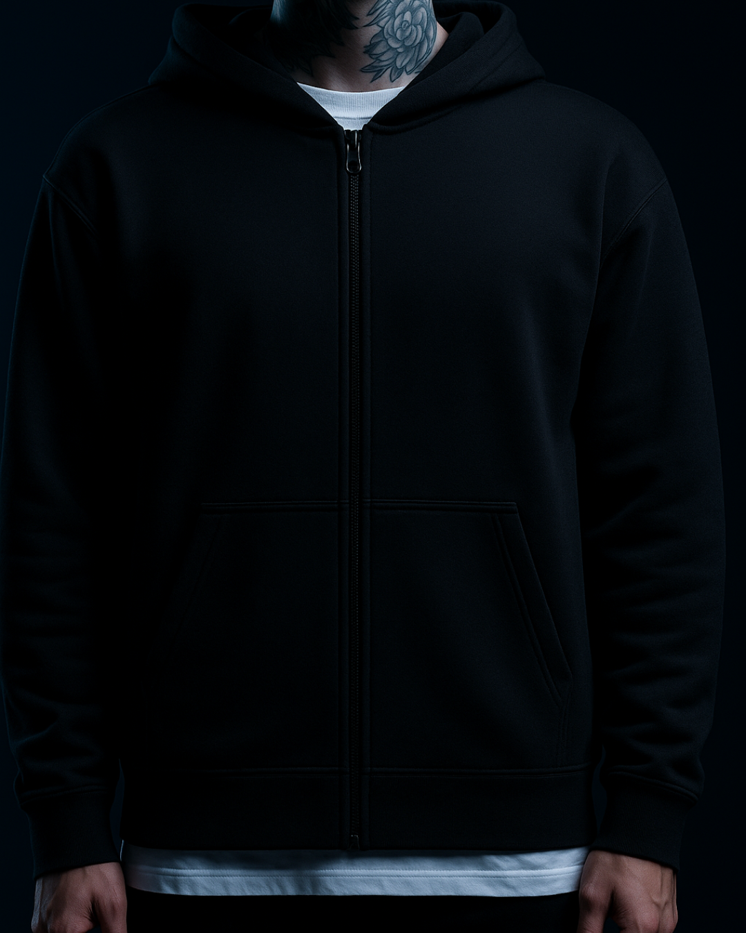 No Pressure - Oversized Zipper Hoodie